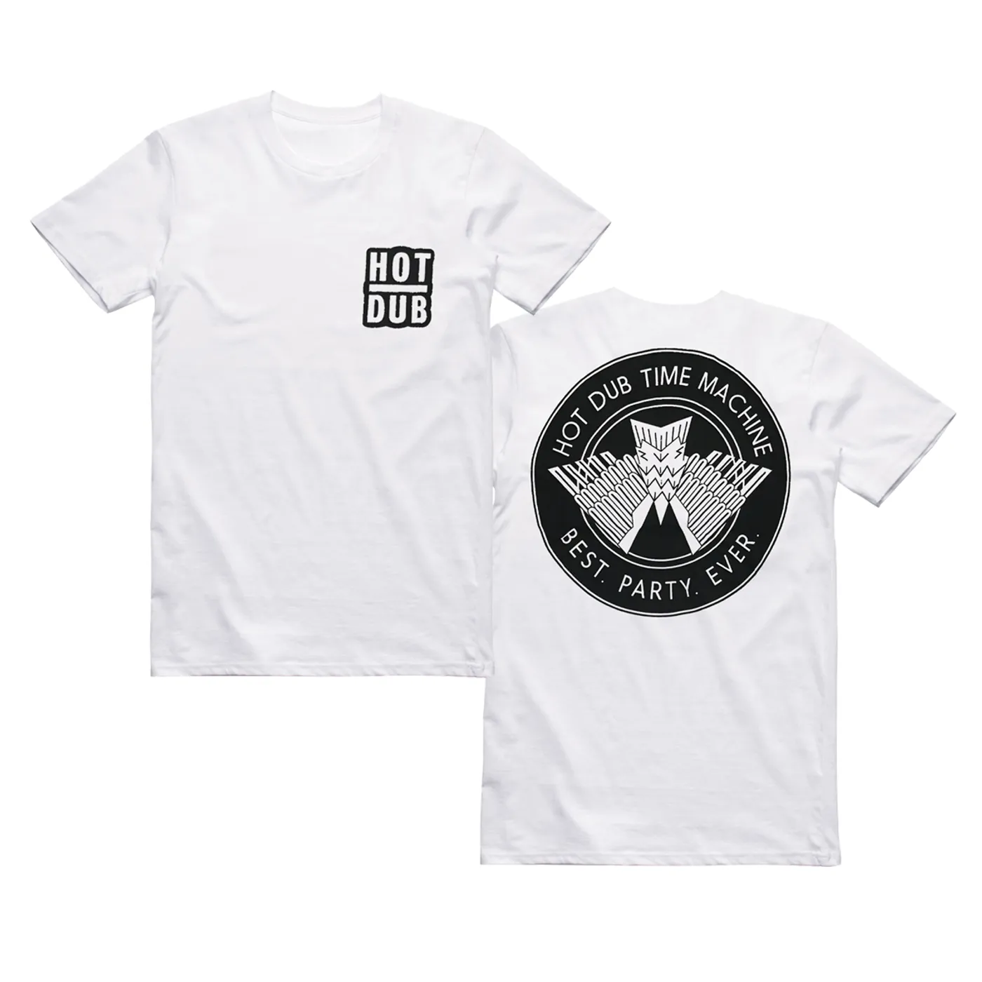 Hot Dub Time Machine  Best. Party. Ever. White Tee