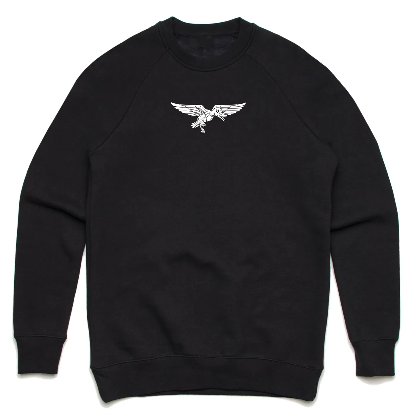 Peking Duk - Black Embroidered Crew