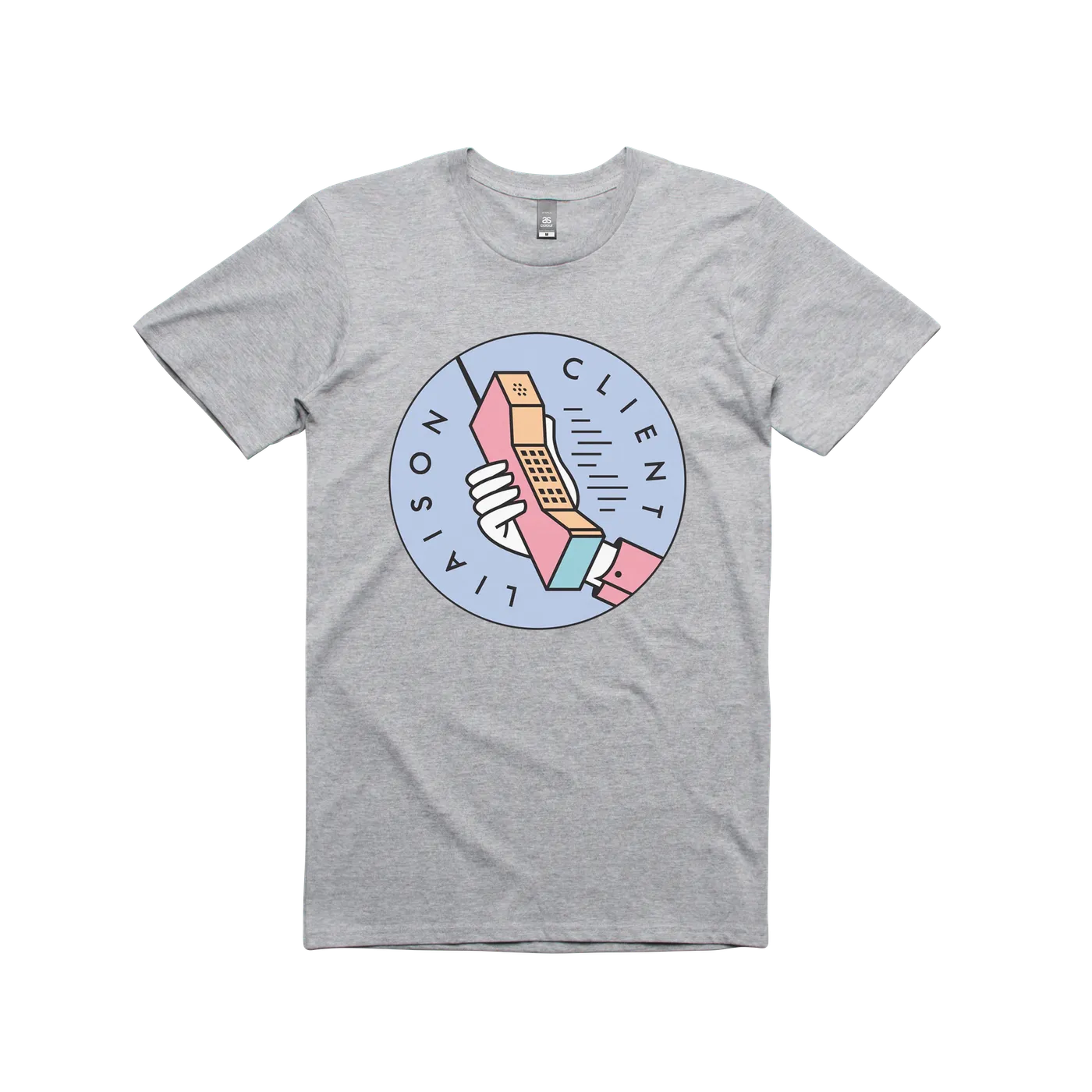 Client Liaison Phone / Grey T-shirt
