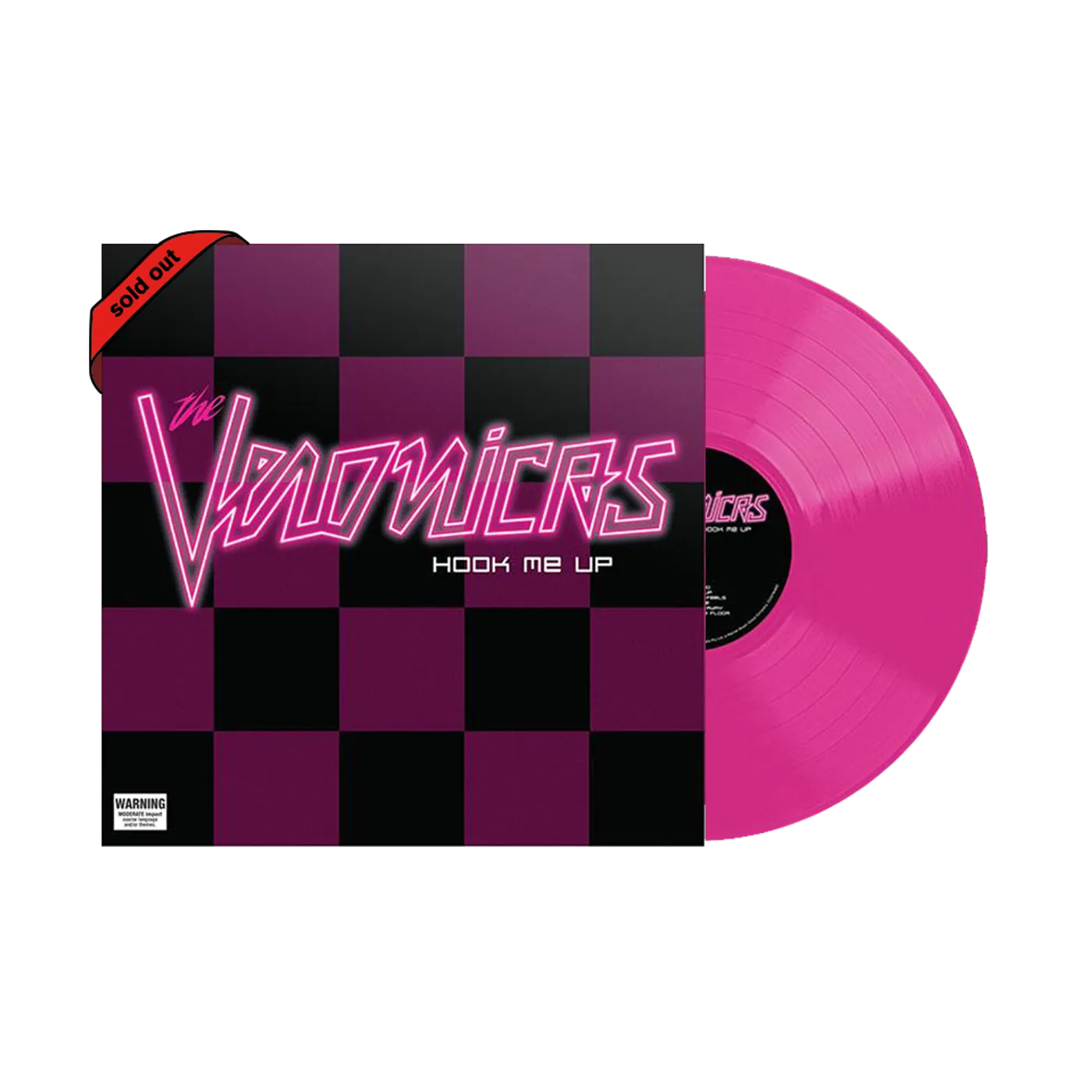 The Veronicas Hook Me Up / Fluro Pink Signed 12" vinyl