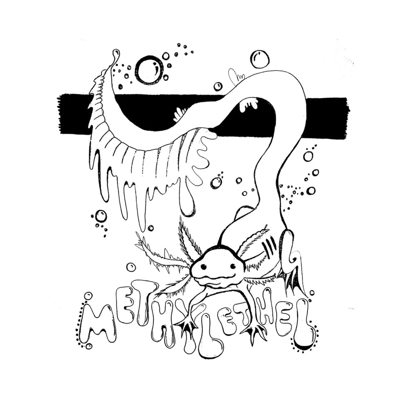 Methyl Ethel Axolotl / White T-shirt