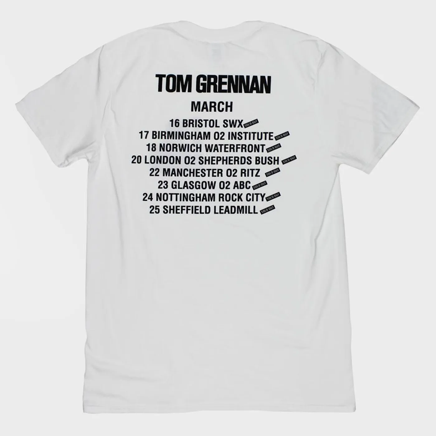 TOM GRENNAN TOUR WHITE T-SHIRT