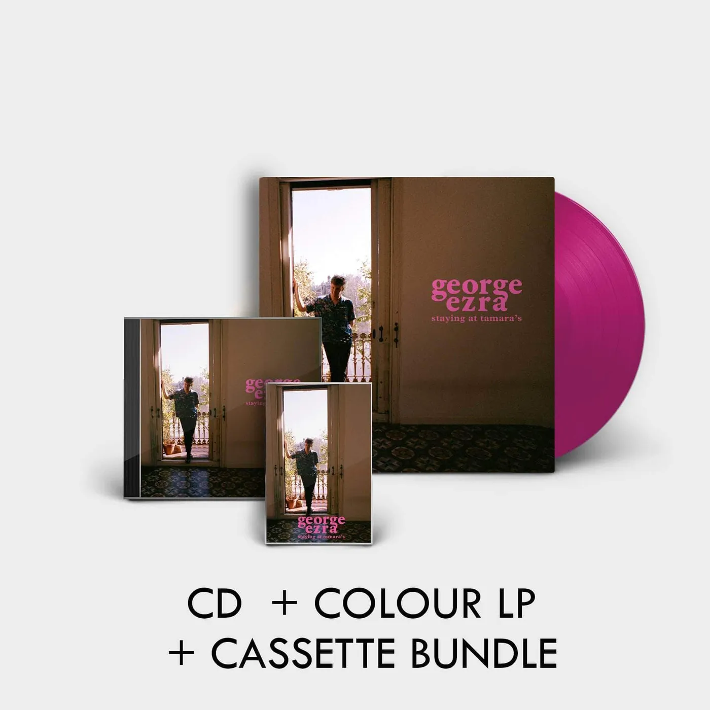 George Ezra CD + Pink LP + Cassette Bundle (Vinyl)