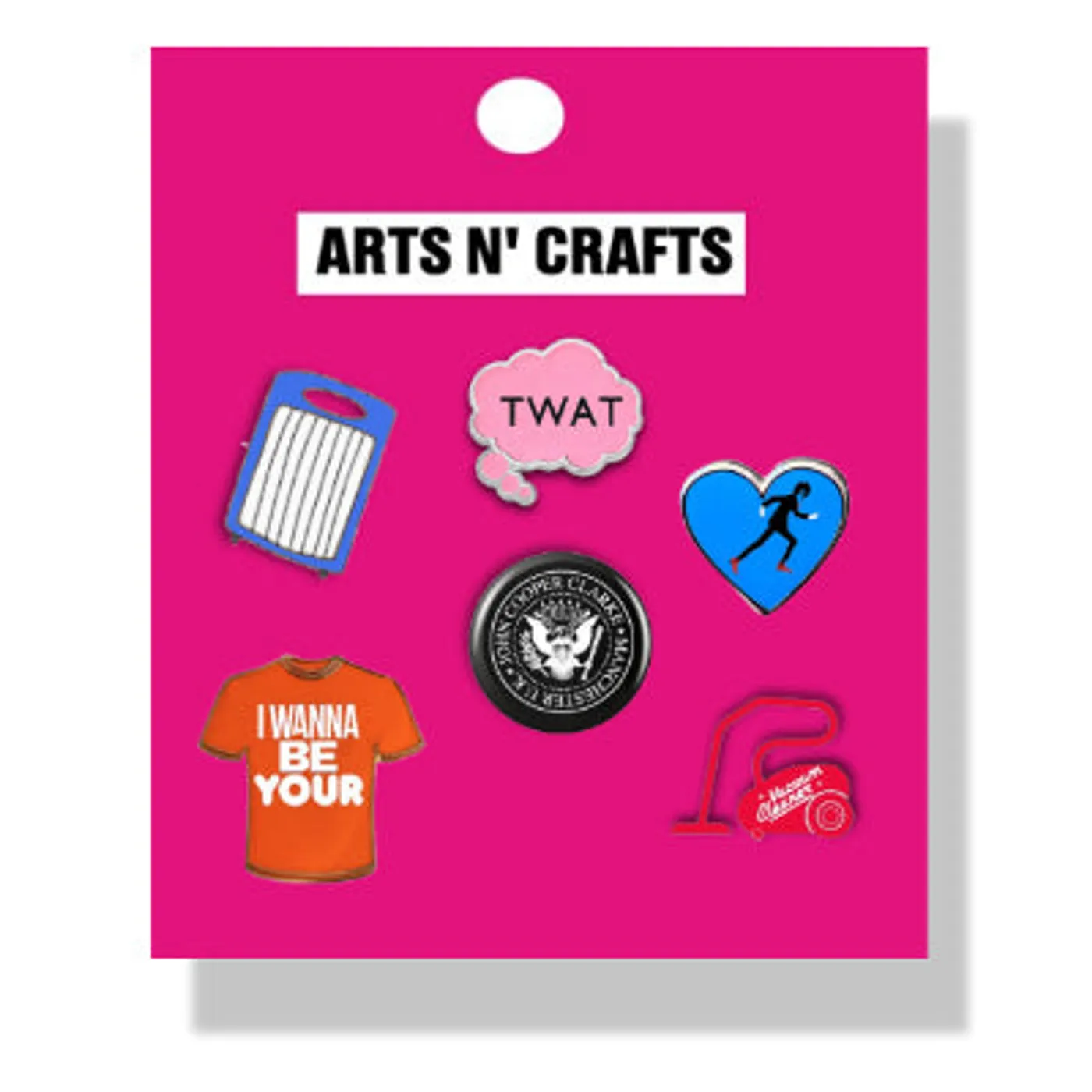 John Cooper Clarke Arts 'N' Crafts Pin Set
