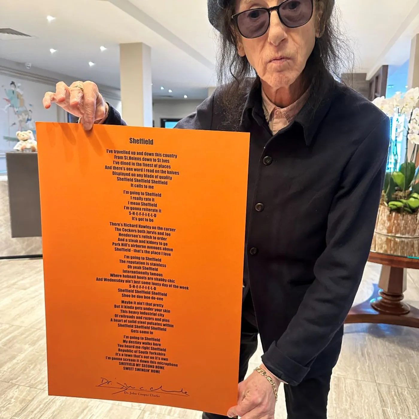 John Cooper Clarke Sheffield Screenprint