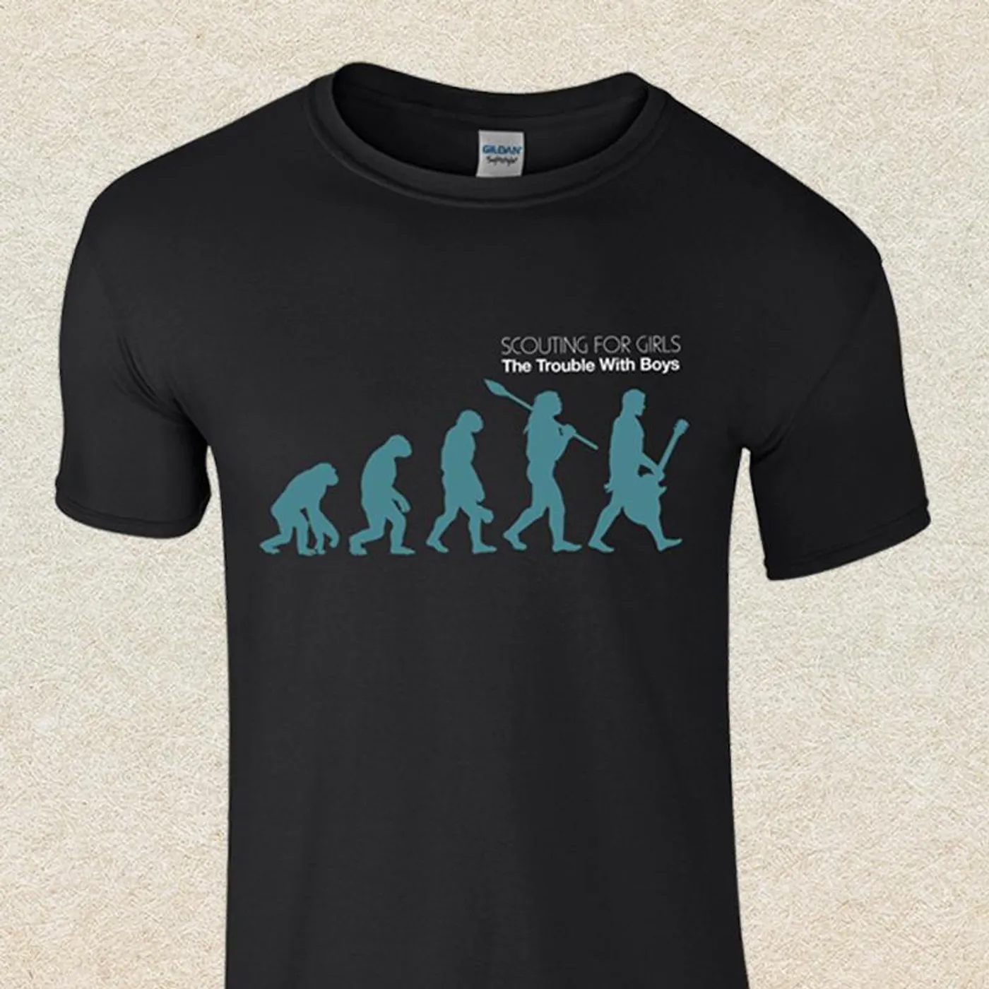 Scouting For Girls THE TROUBLE WITH BOYS BLACK T-SHIRT