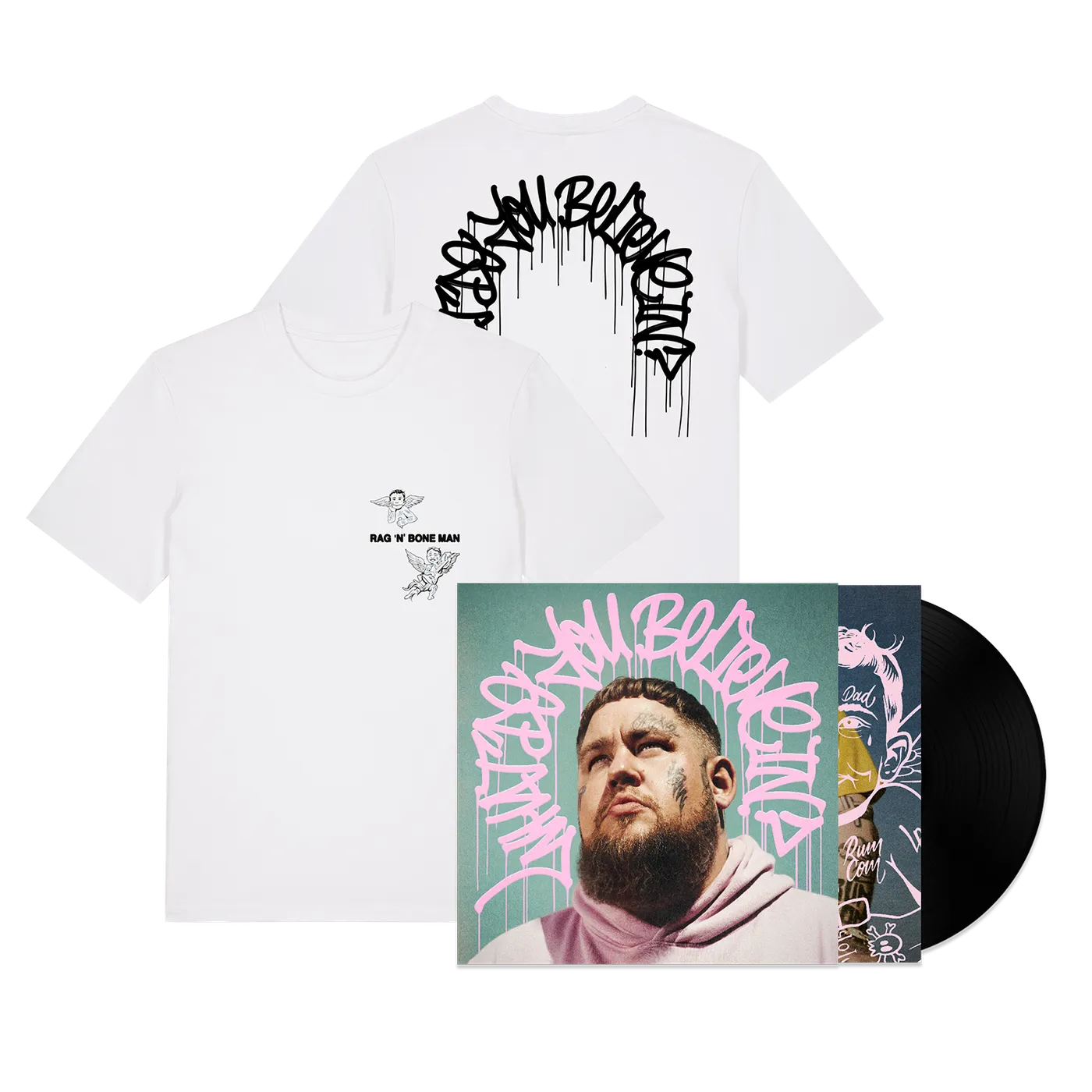 Rag'n'Bone Man Cherub T-Shirt + Album + Signed Insert