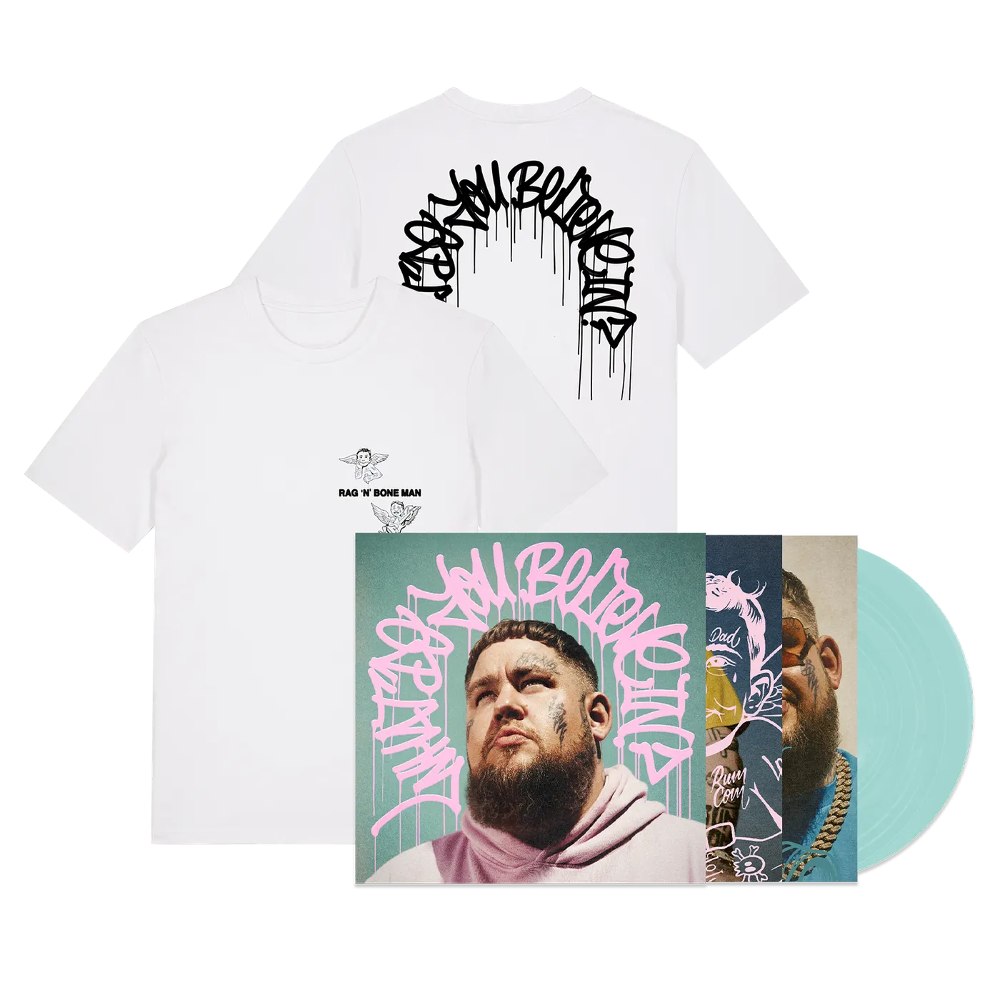 Rag'n'Bone Man Cherub T-Shirt + Album + Signed Insert