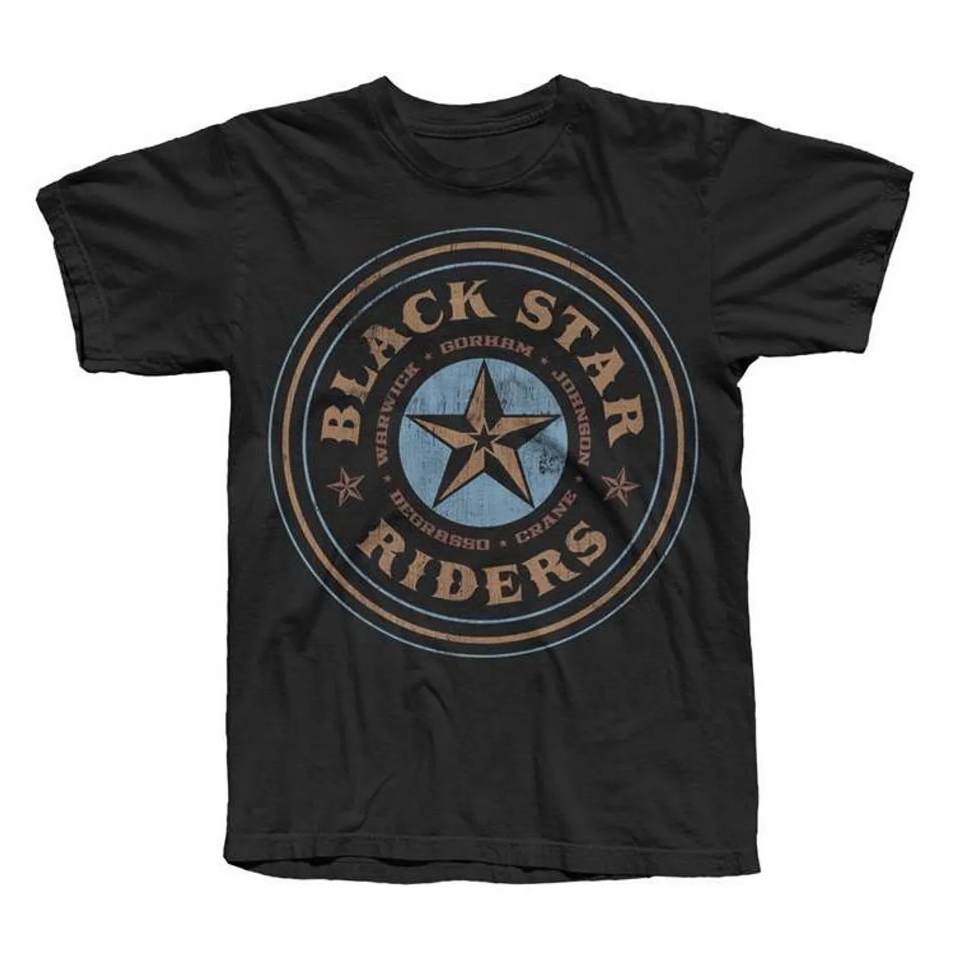 Black Star Riders Blue Star Black T-Shirt