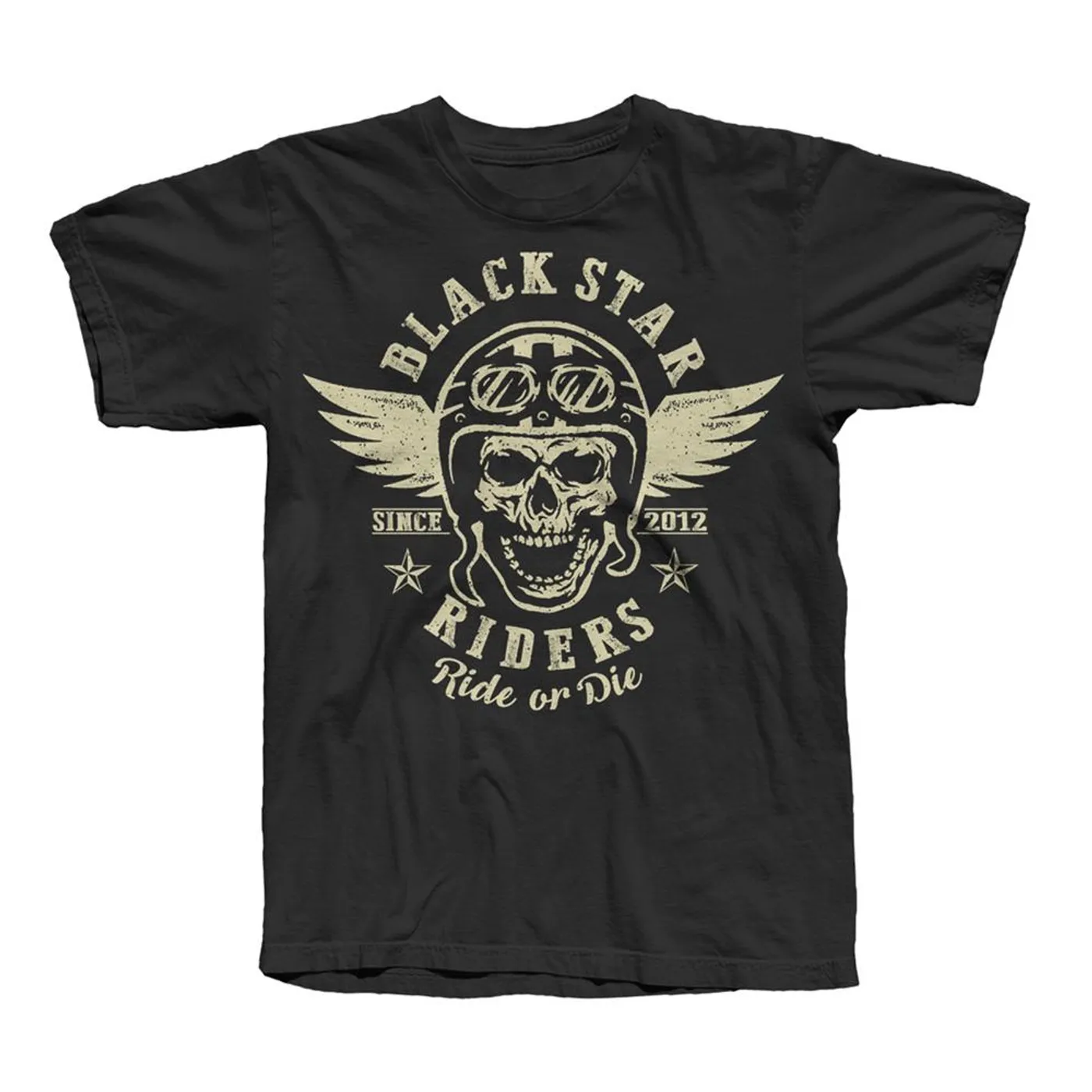 Black Star Riders Skeleton Biker Black T-Shirt
