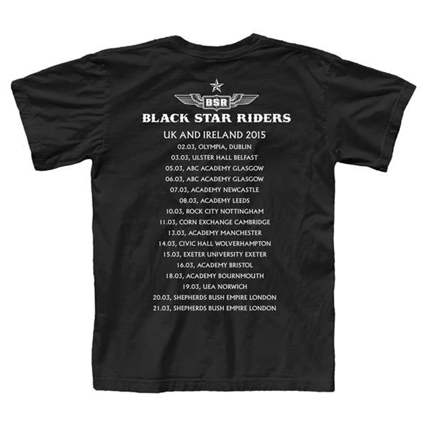 Black Star Riders Black Bomb Tour T-Shirt