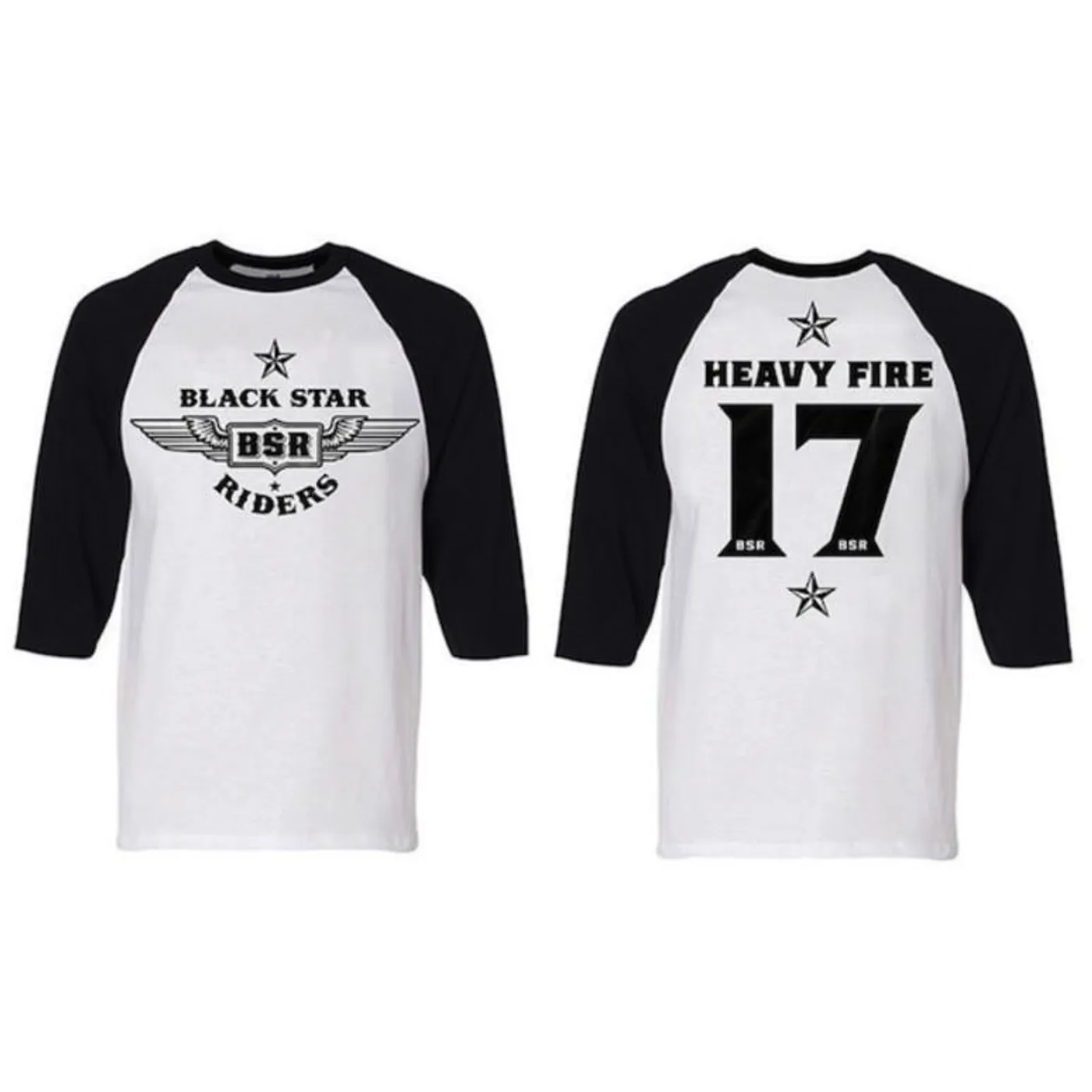 Black Star Riders Heavy Fire 17 Baseball Shirt