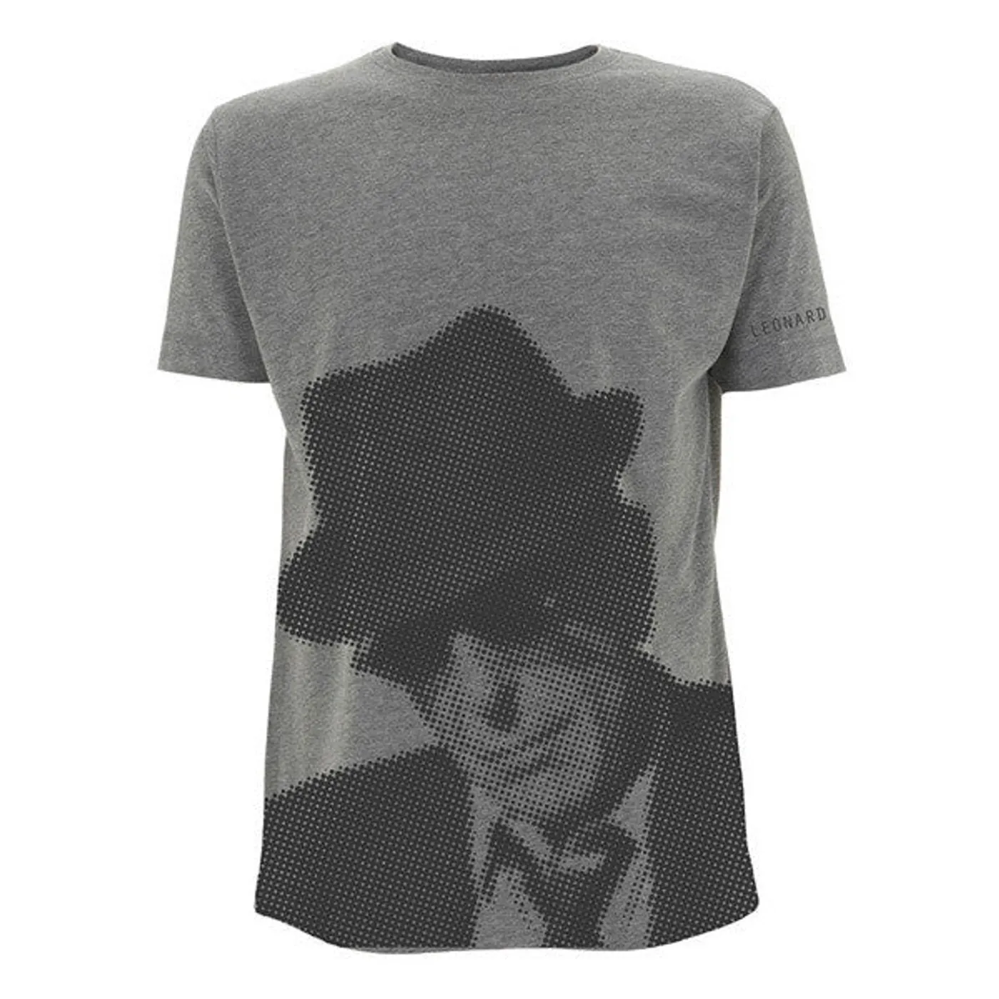Leonard Cohen Grey Halftone T-Shirt