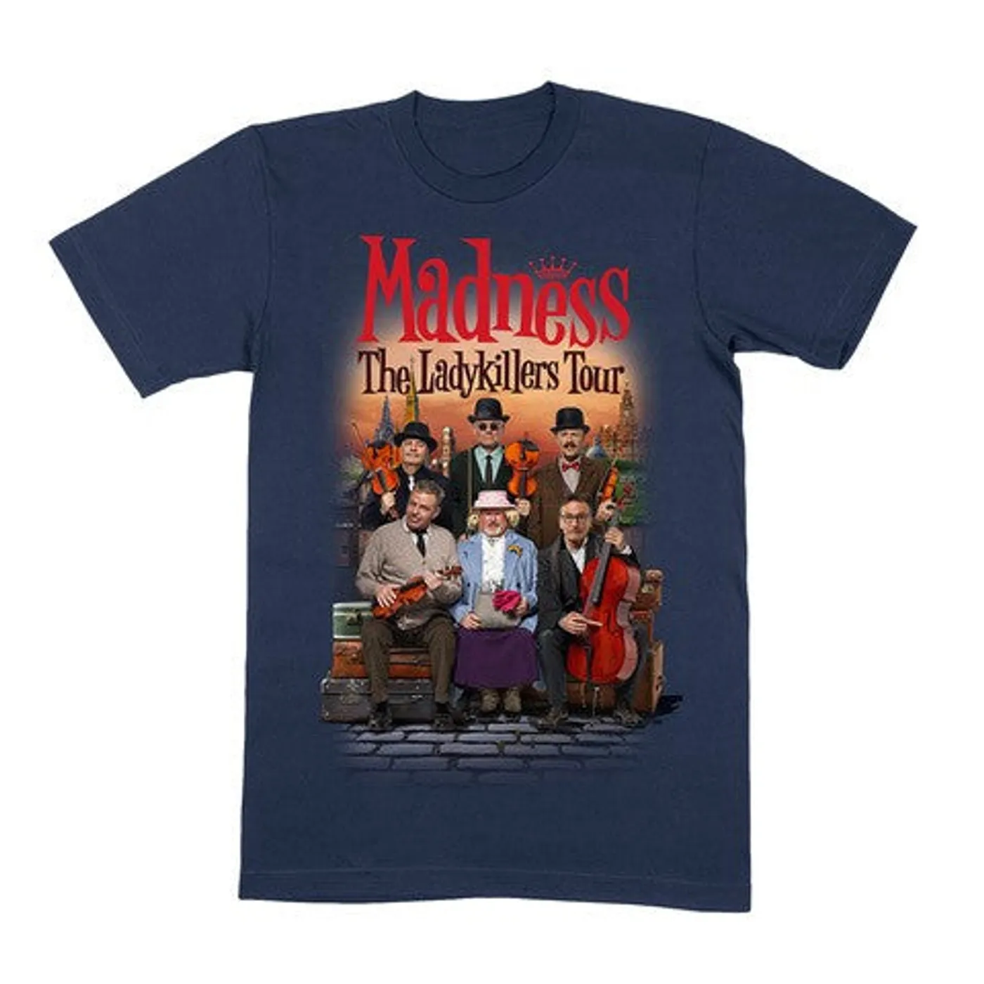 Madness The Ladykillers Ireland Tour Navy T-Shirt