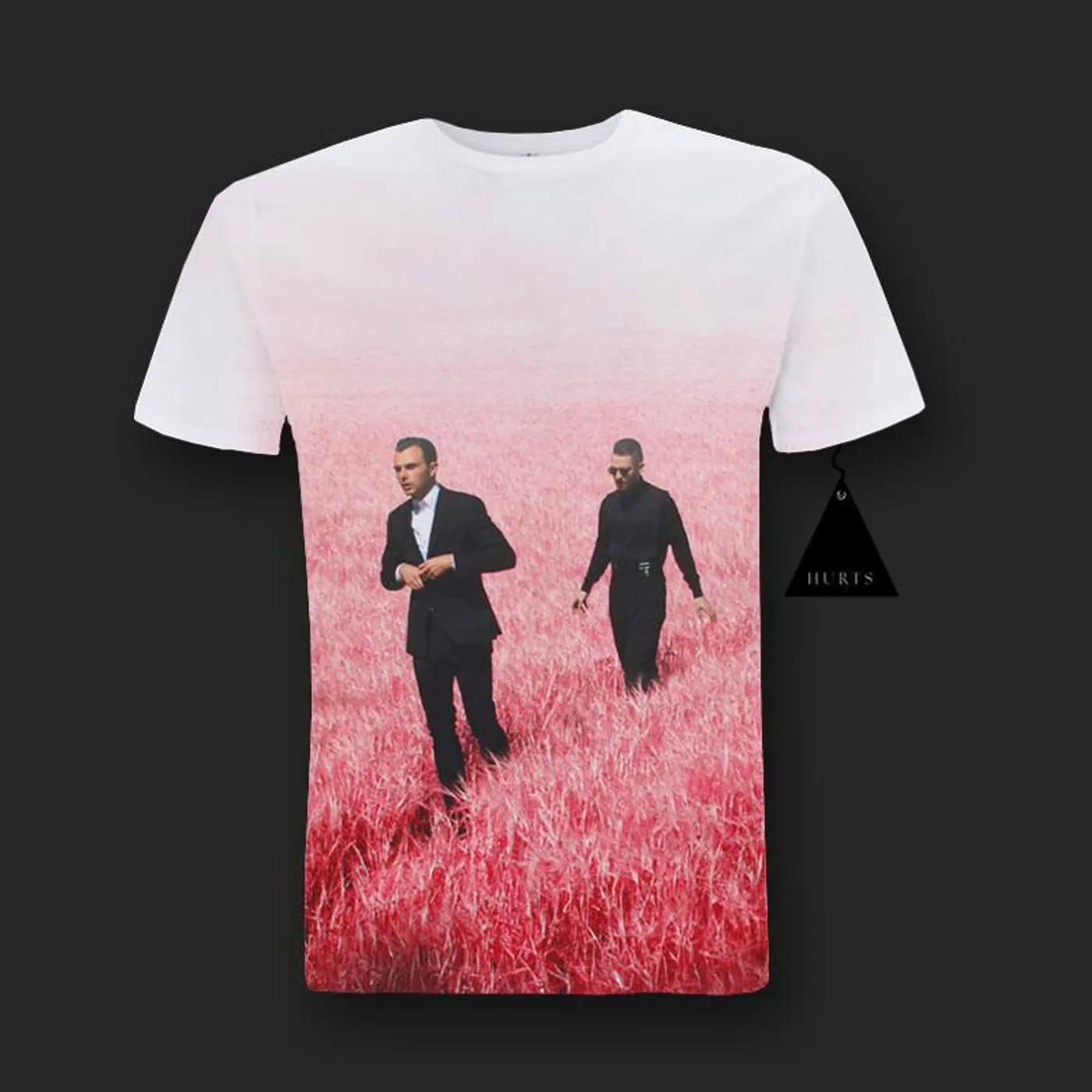 Hurts WHITE SURRENDER DYE SUB T-SHIRT