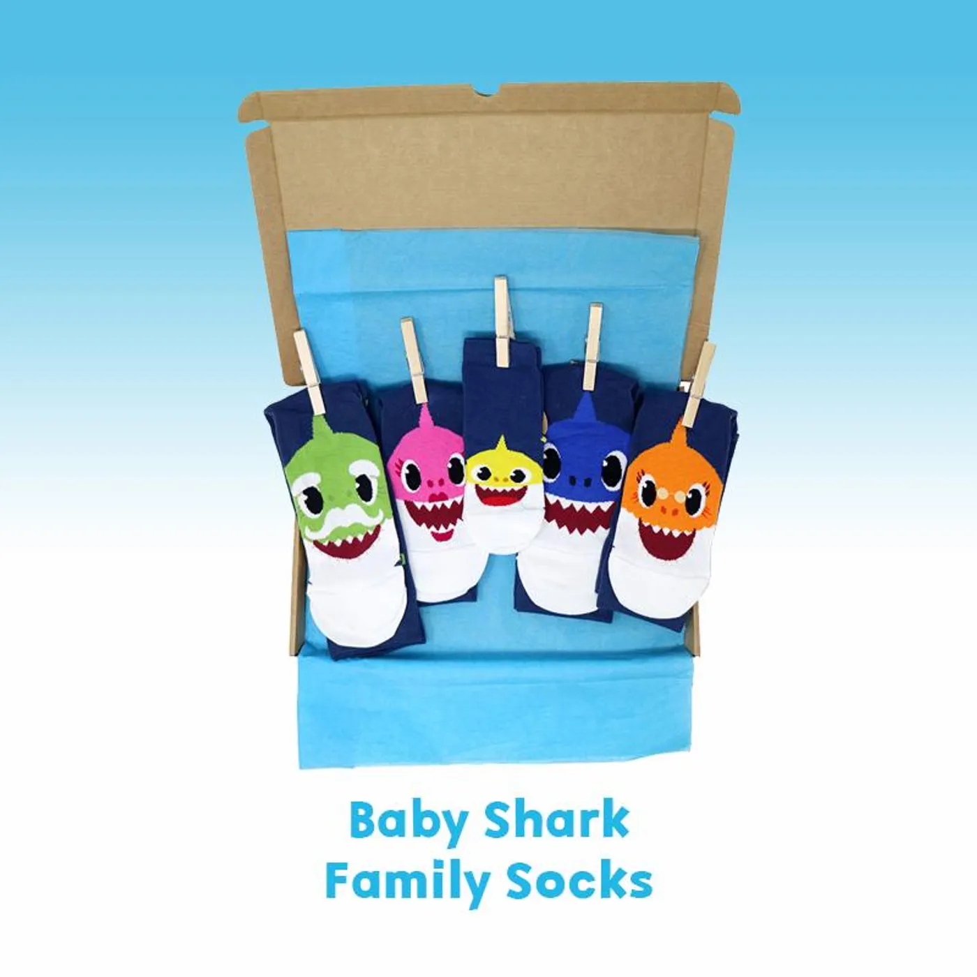 Pinkfong Baby Shark Family Socks