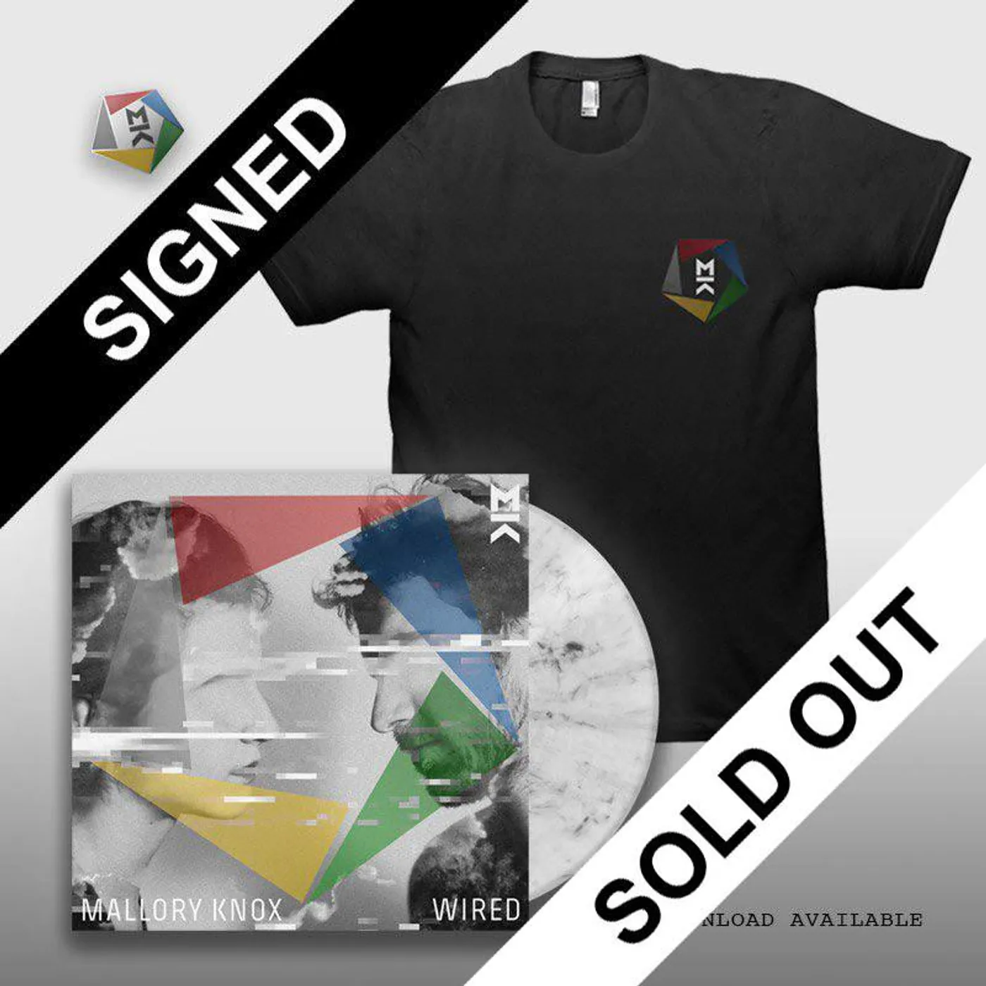Mallory Knox SIGNED WIRED LP + TEE + PIN