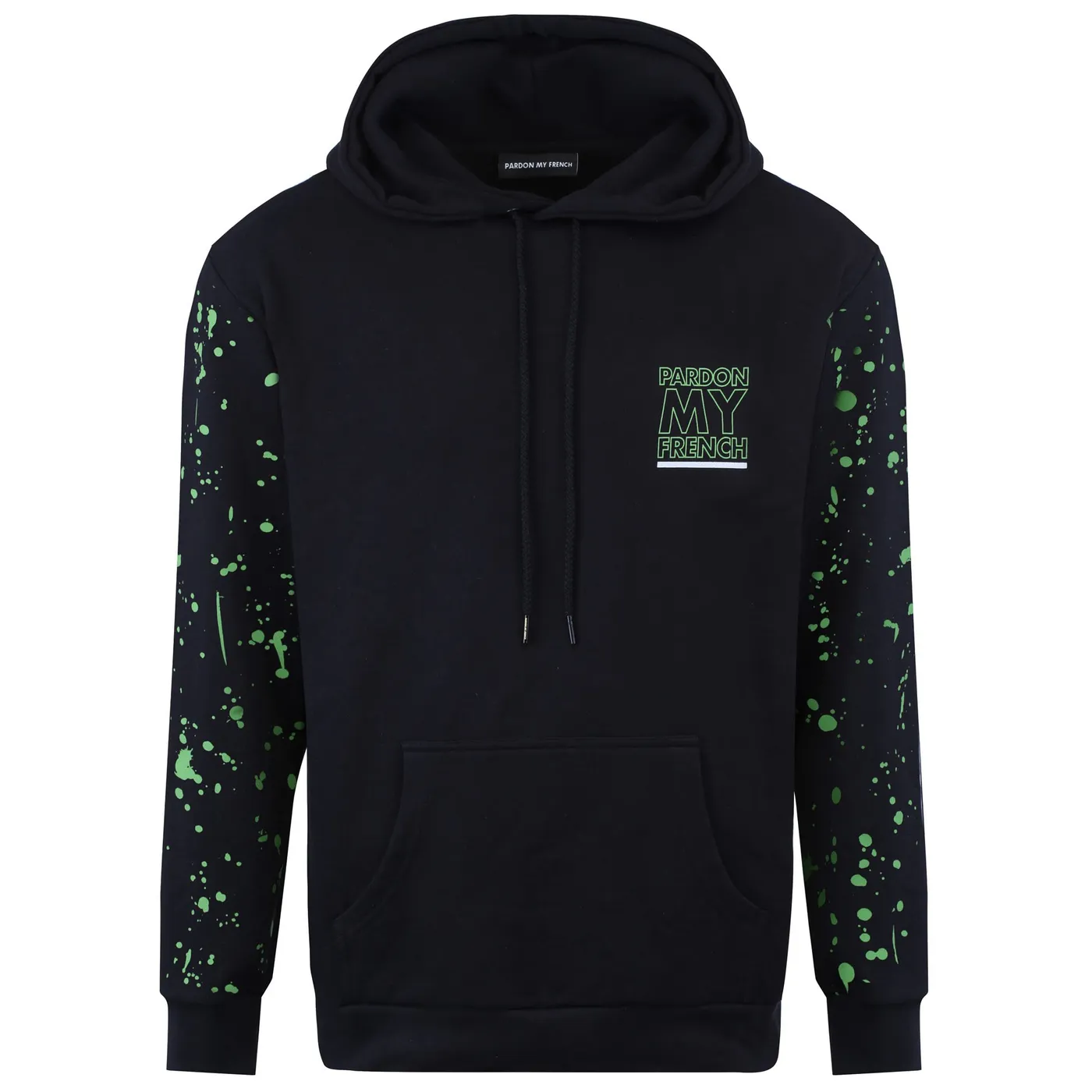Pardon My French BLACK HOODIE SPLASH EDITION