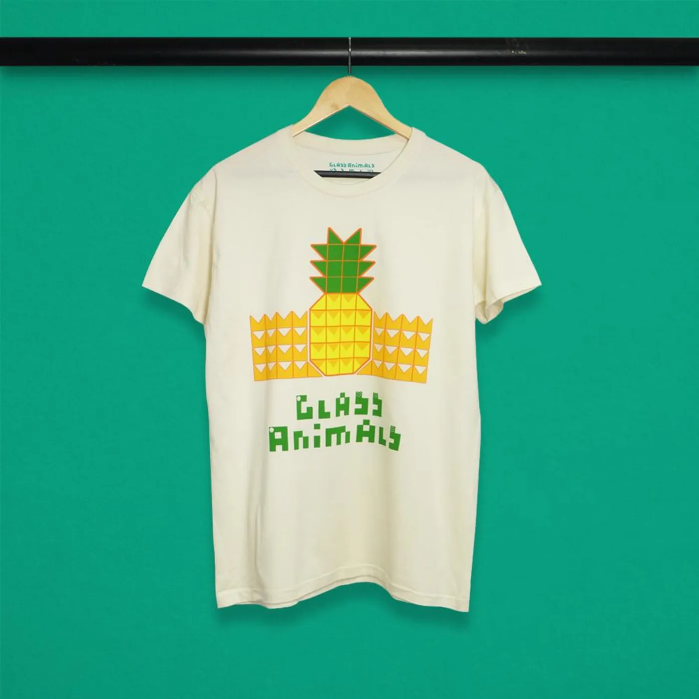 Glass Animals PINEAPPLE LARGE LOGO NATURAL T-SHIRT