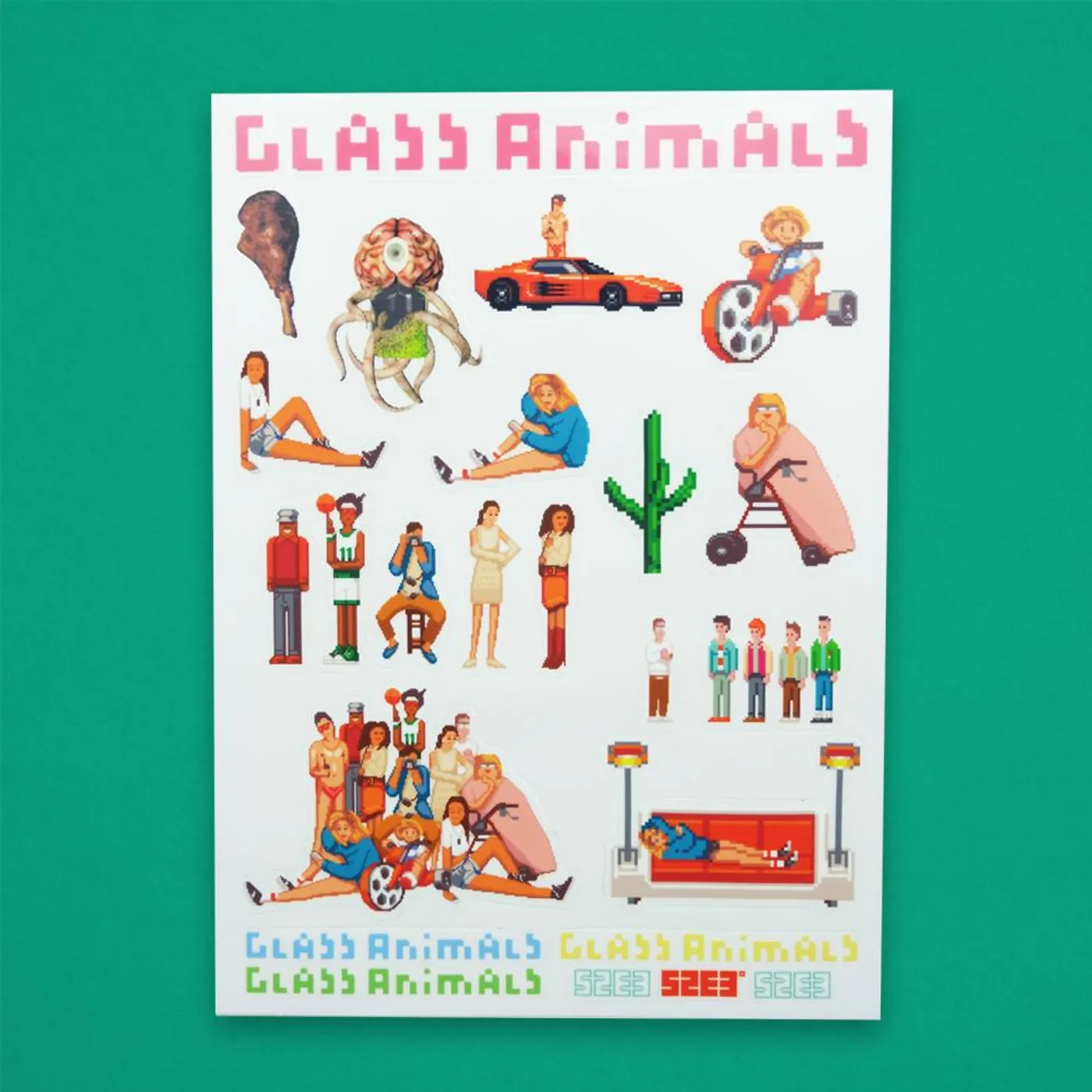 Glass Animals LAPTOP STICKER SET