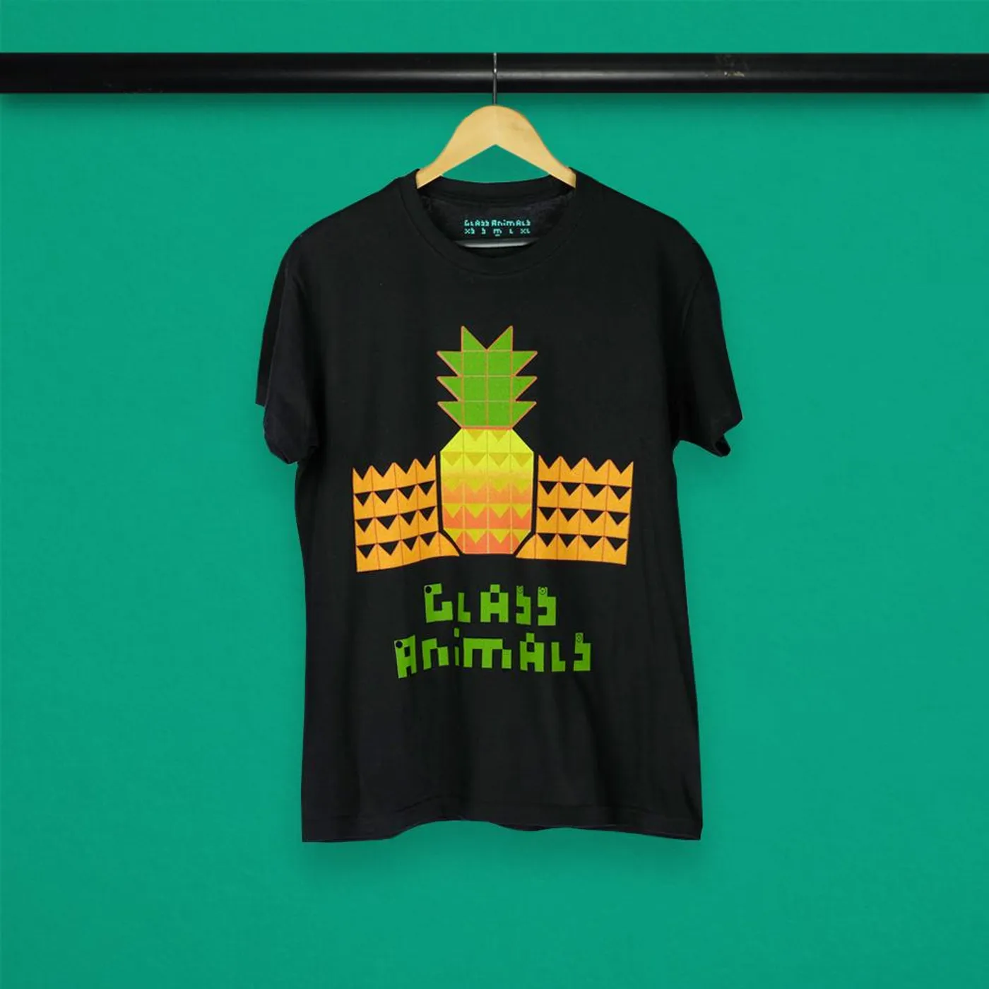 Glass Animals SUNSET PINEAPPLE BLACK T-SHIRT