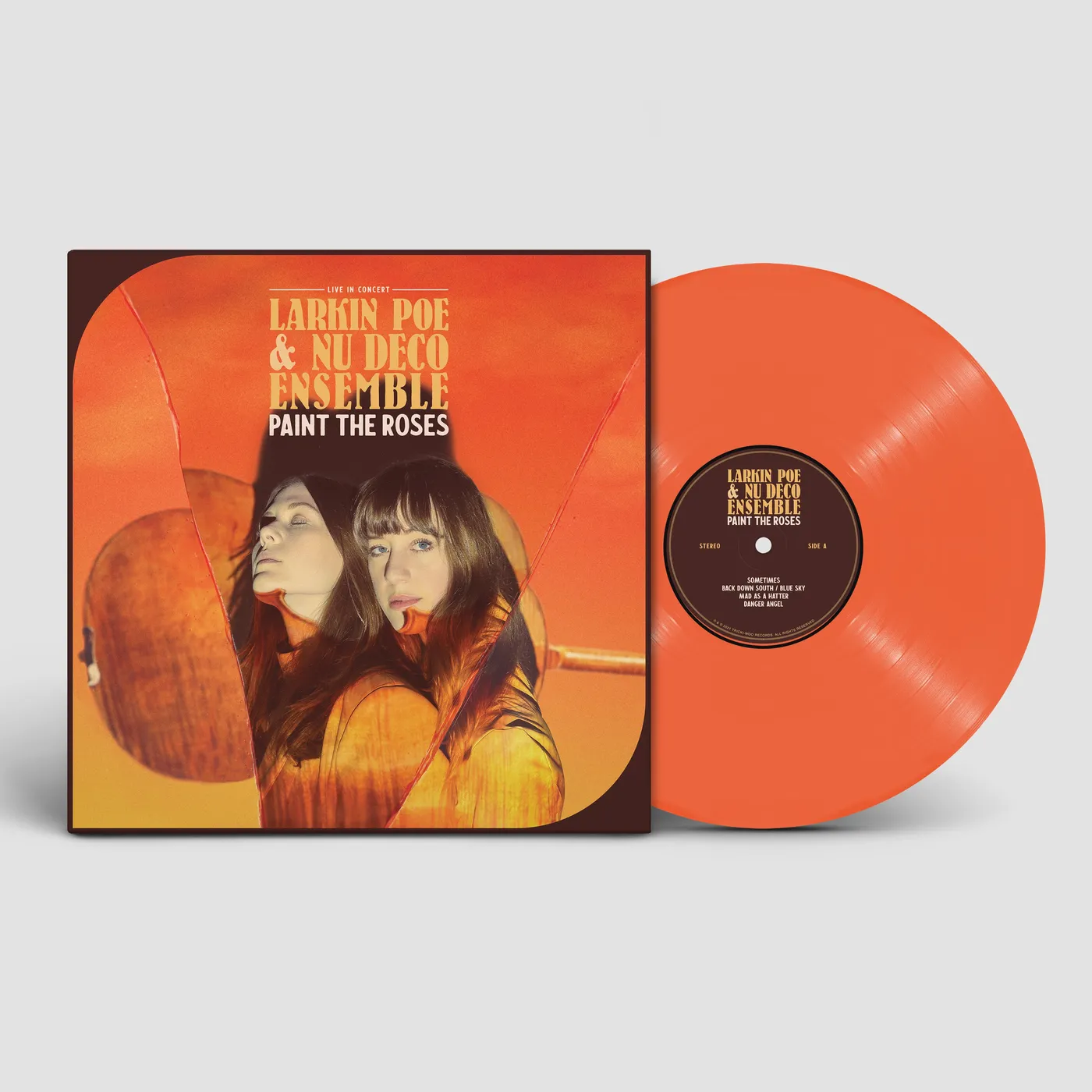 Larkin Poe Paint the Roses - Live In Concert Orange Vinyl