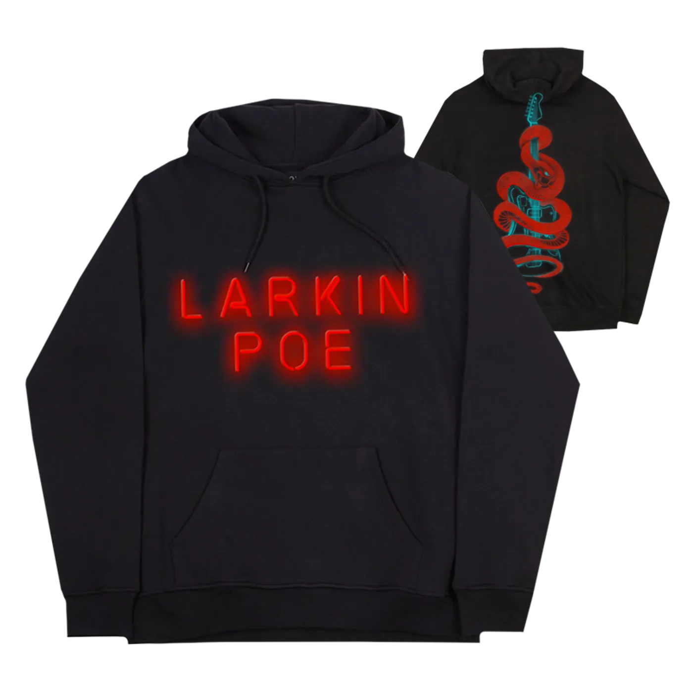 Larkin Poe SNAKE GUITAR BLACK HOODY
