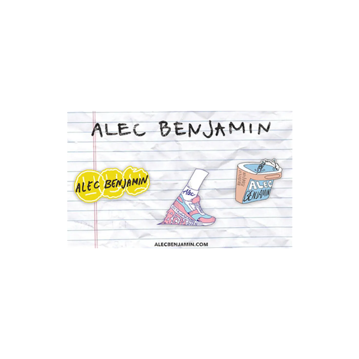 Alec Benjamin LOGO PIN BADGE SET