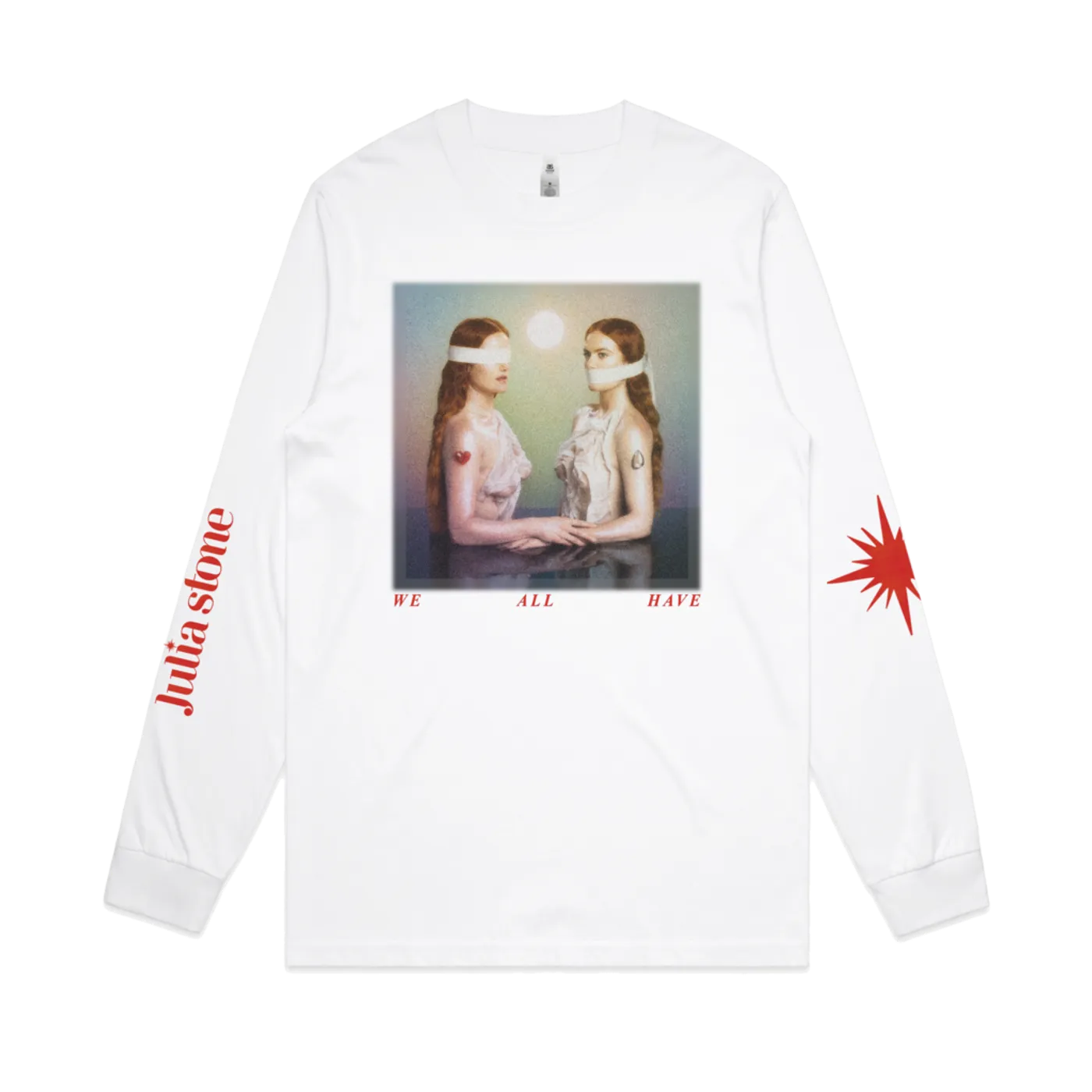 Julia Stone WE ALL HAVE / WHITE LONG SLEEVE T-SHIRT