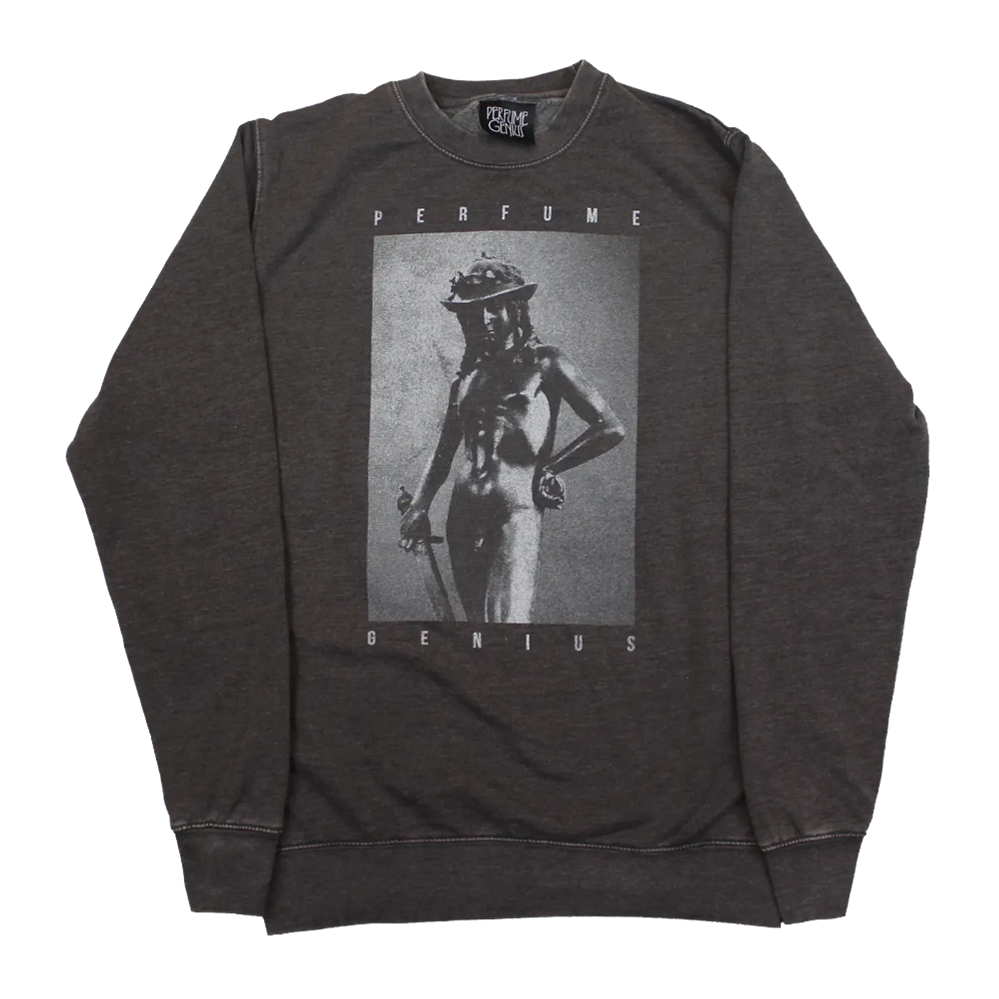 Perfume Genius Donatello Crewneck Fleece Sweatshirt, Charcoal