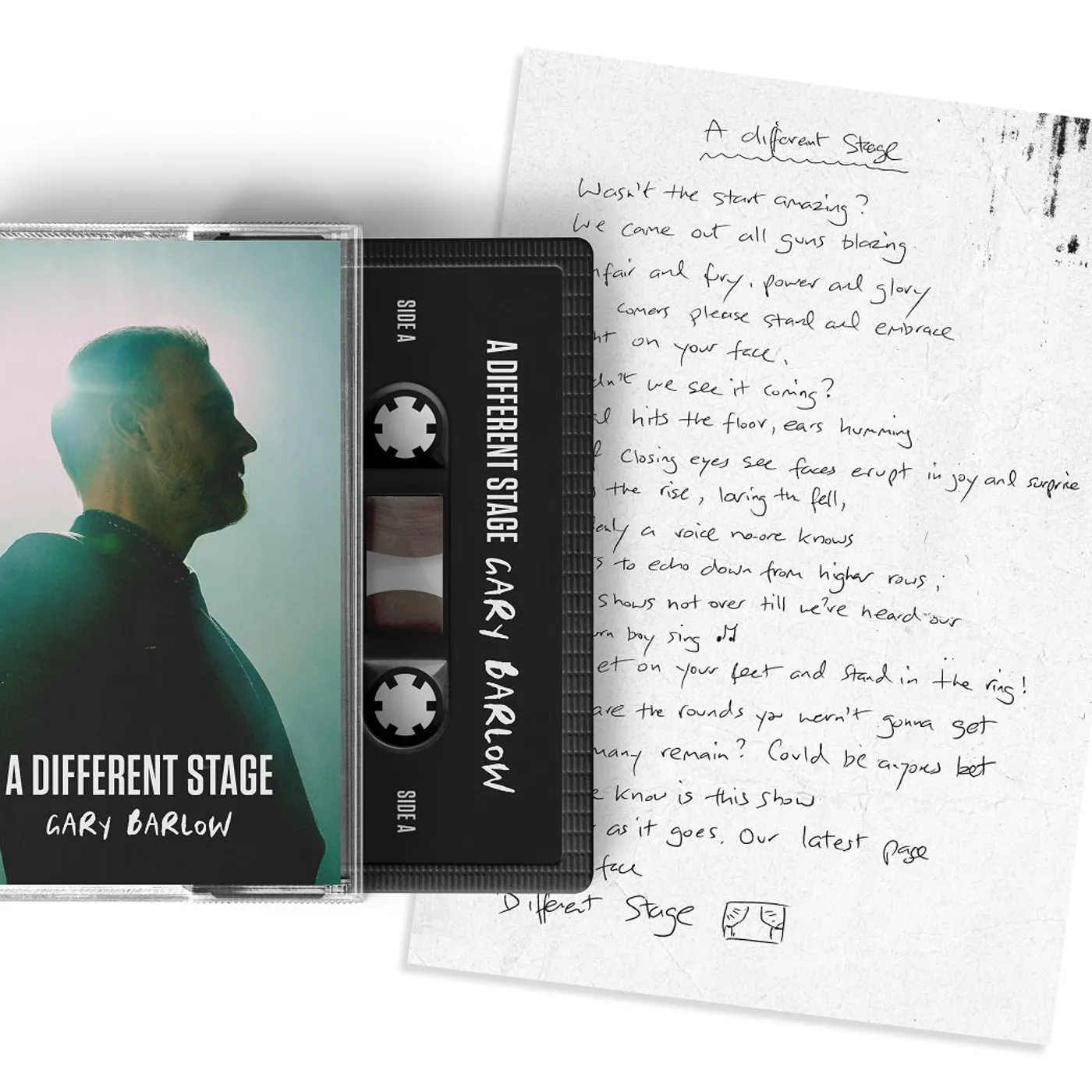 Gary Barlow A Different Stage -  Cassette + Lyric Sheet