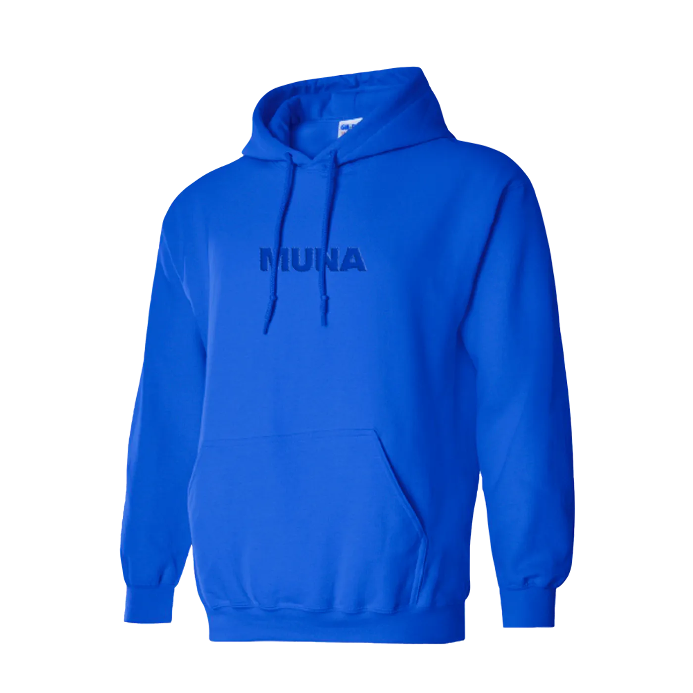 MUNA Logo Embriodered Blue Hoody