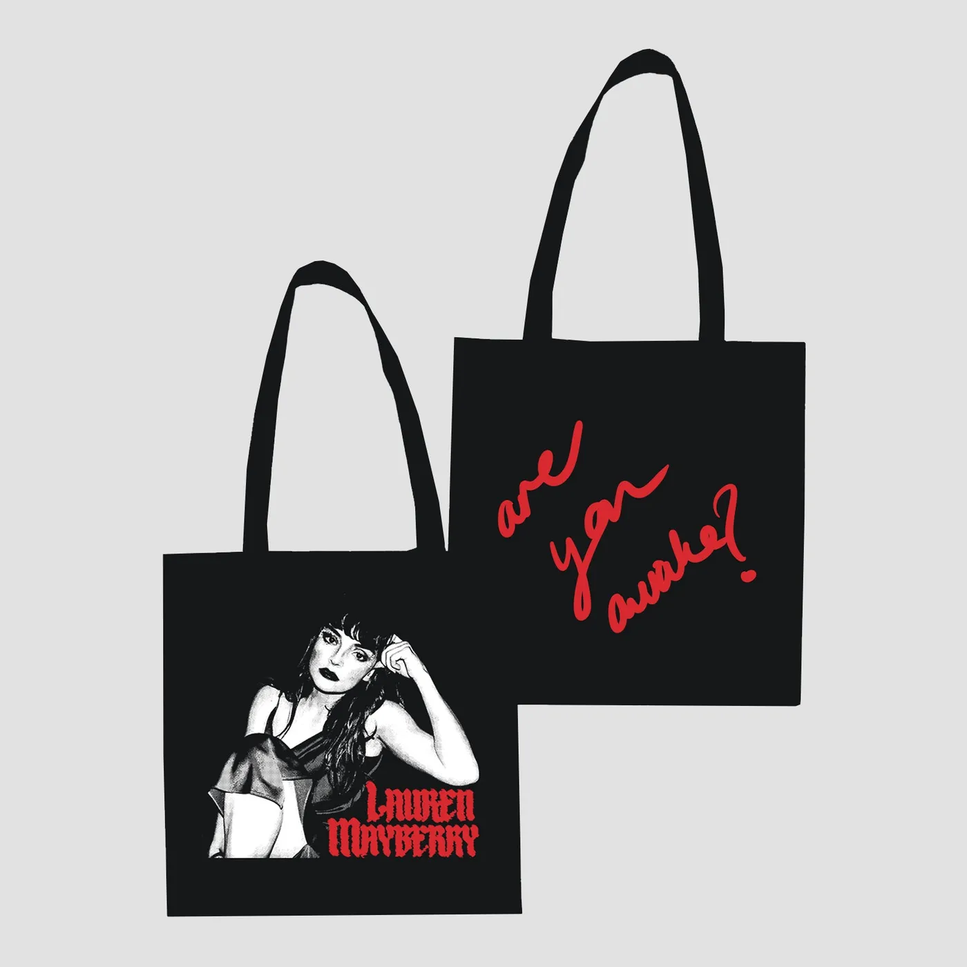 Lauren Mayberry Are You Awake Tote Bag (Black)