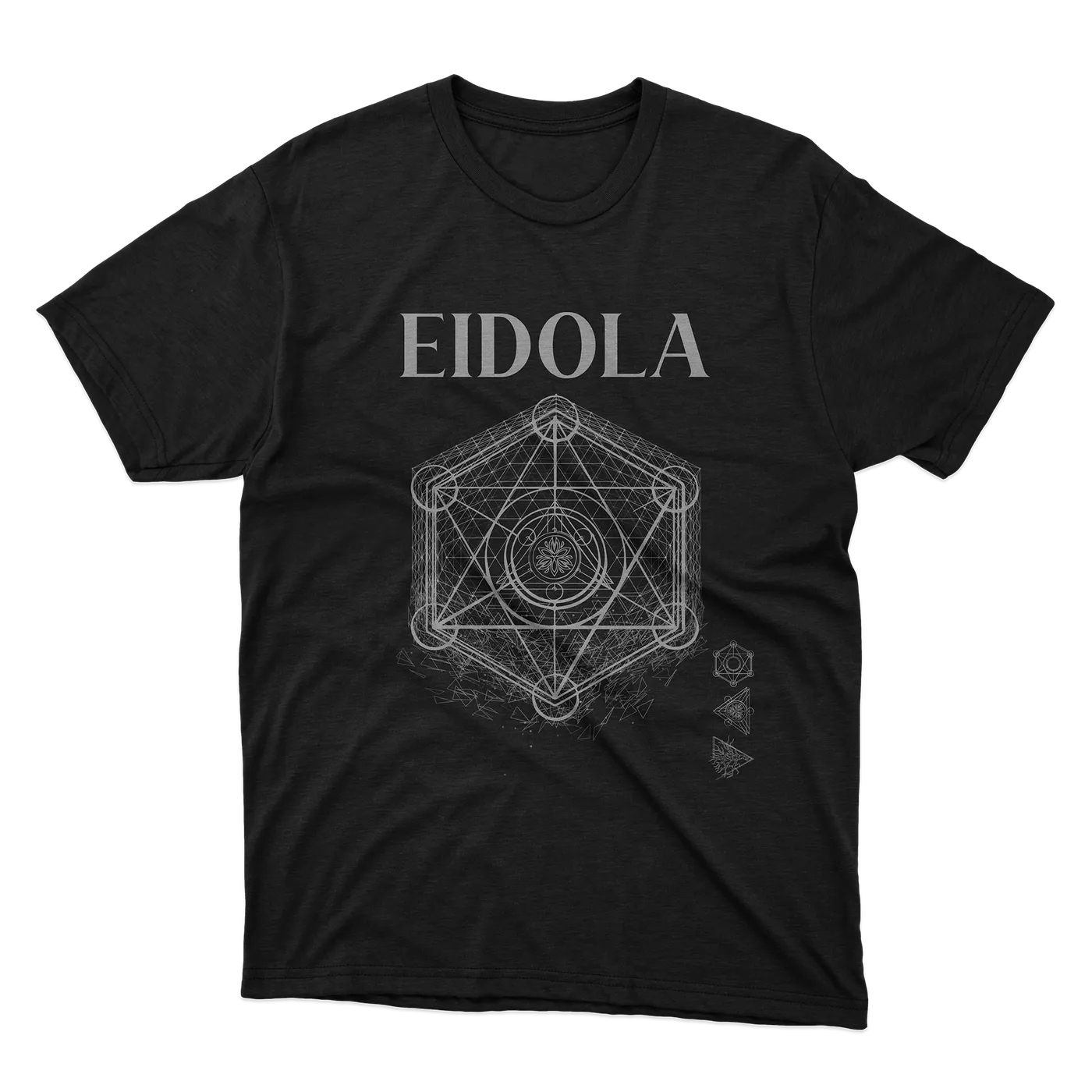 EIDOLA PLANET GEO BLACK TEE