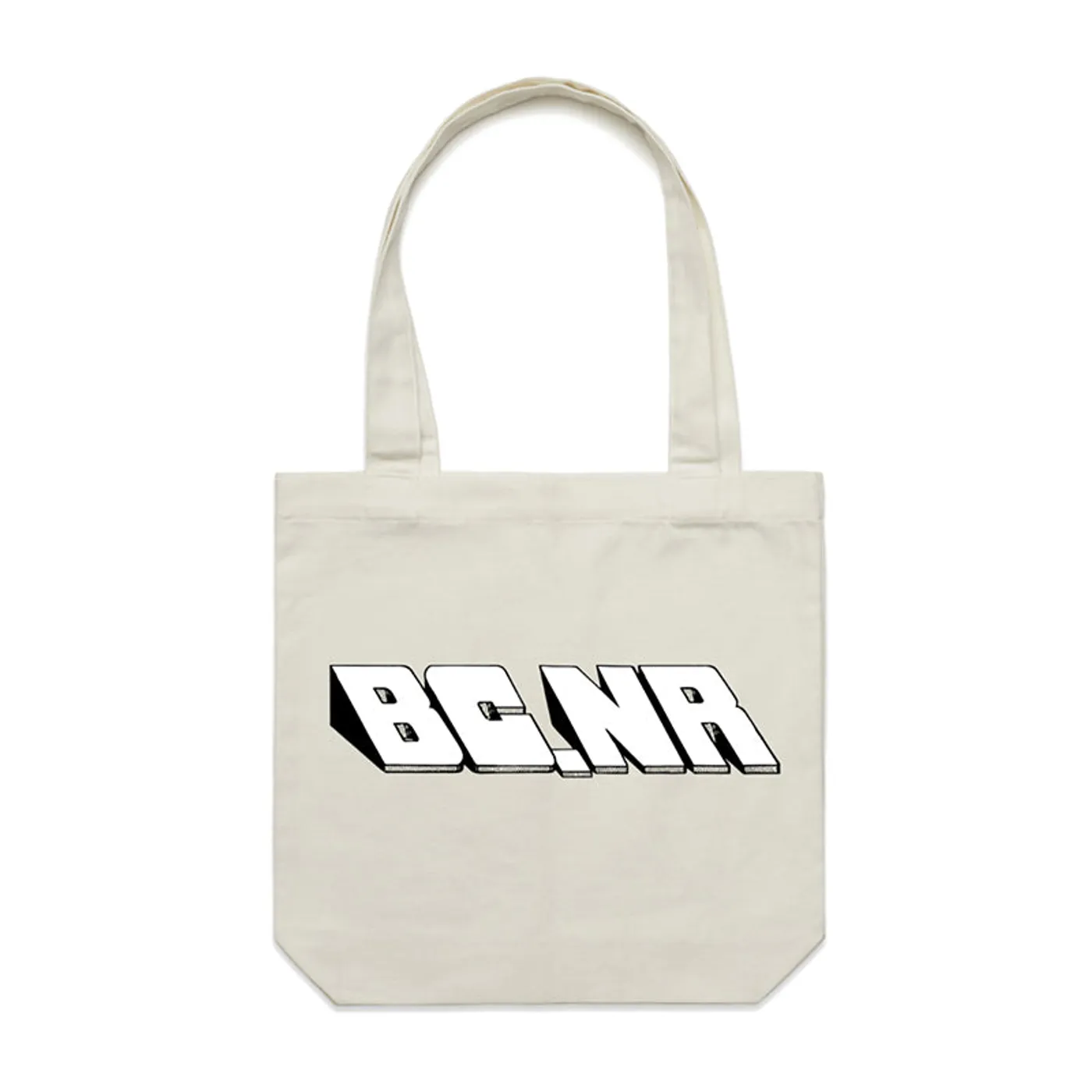 Black Country, New Road White Logo Natural Tote Bag