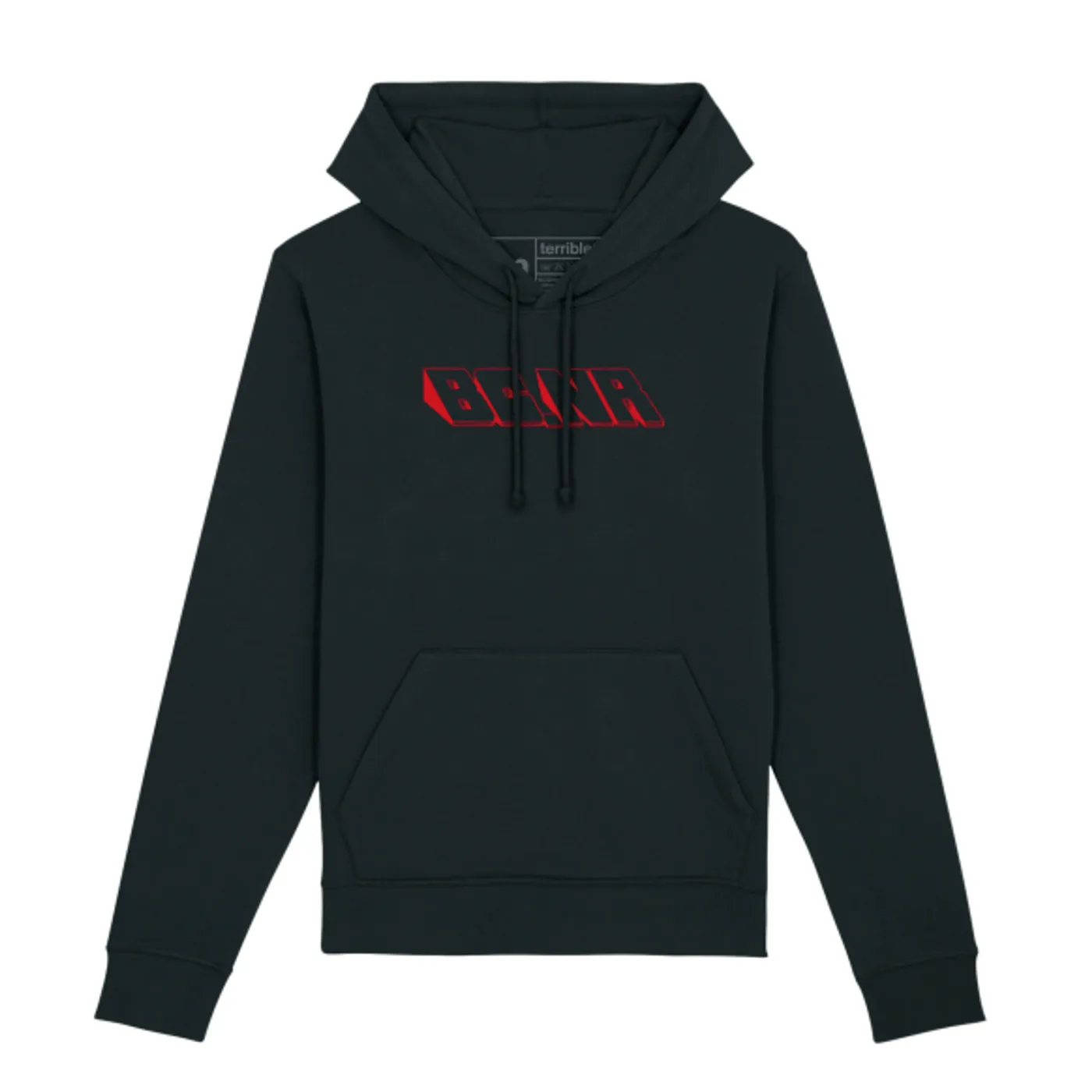 Black Country, New Road Red BCNR Logo Black Hoodie