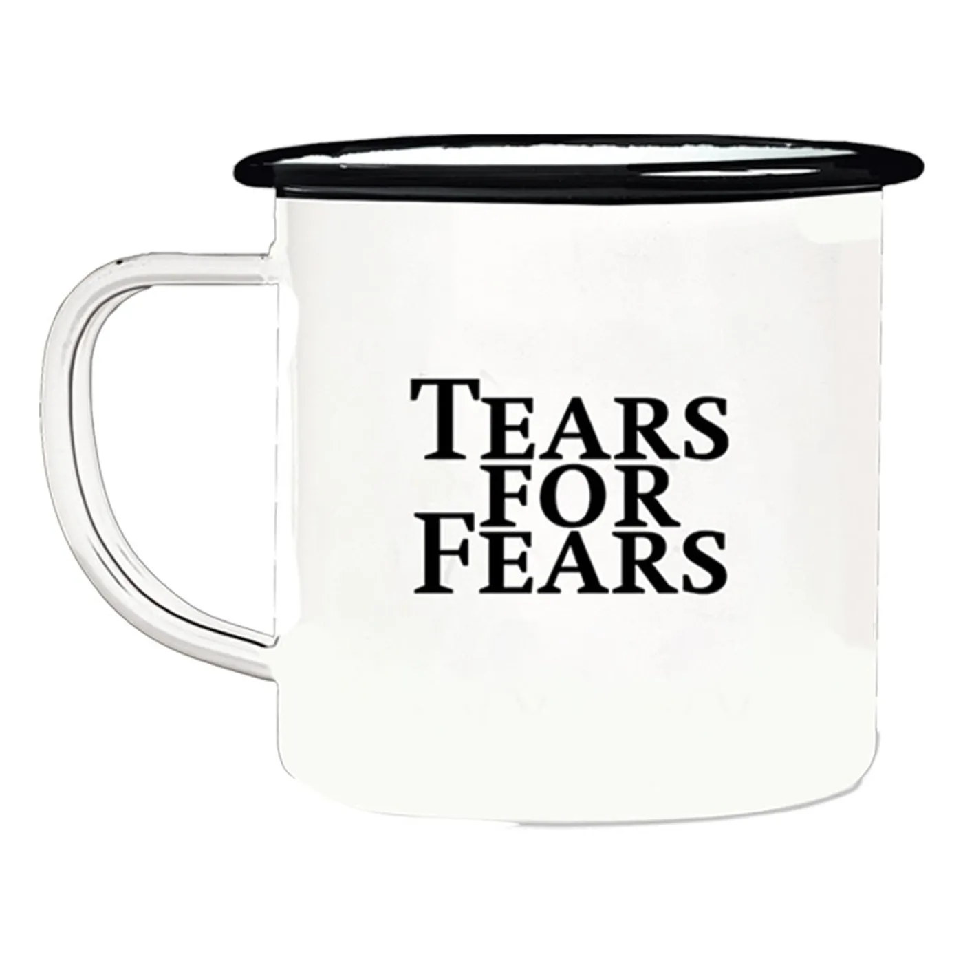 TEARS FOR FEARS LOVE YOU MORE ENAMEL WHITE MUG