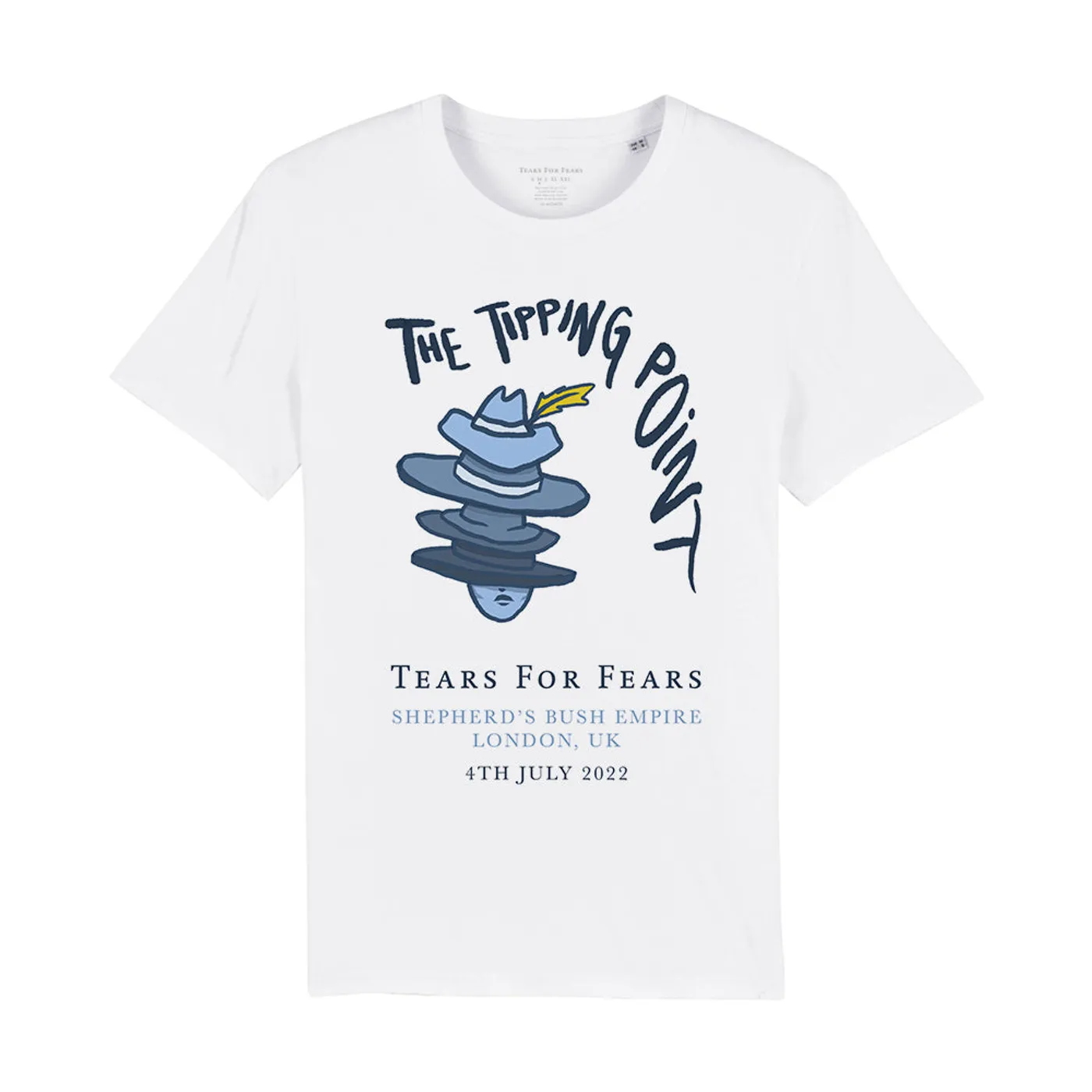 Tears For Fears SHEPHERDS BUSH EMPIRE 2022 WHITE EVENT TEE
