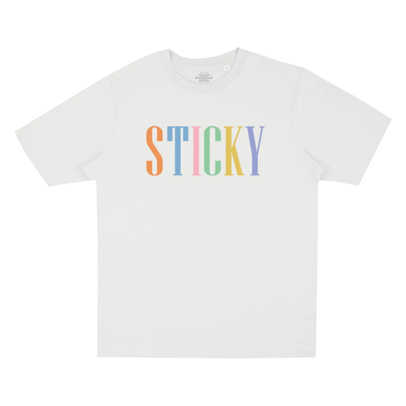 Sticky Fingers RAINBOW STICKY WHITE T-SHIRT