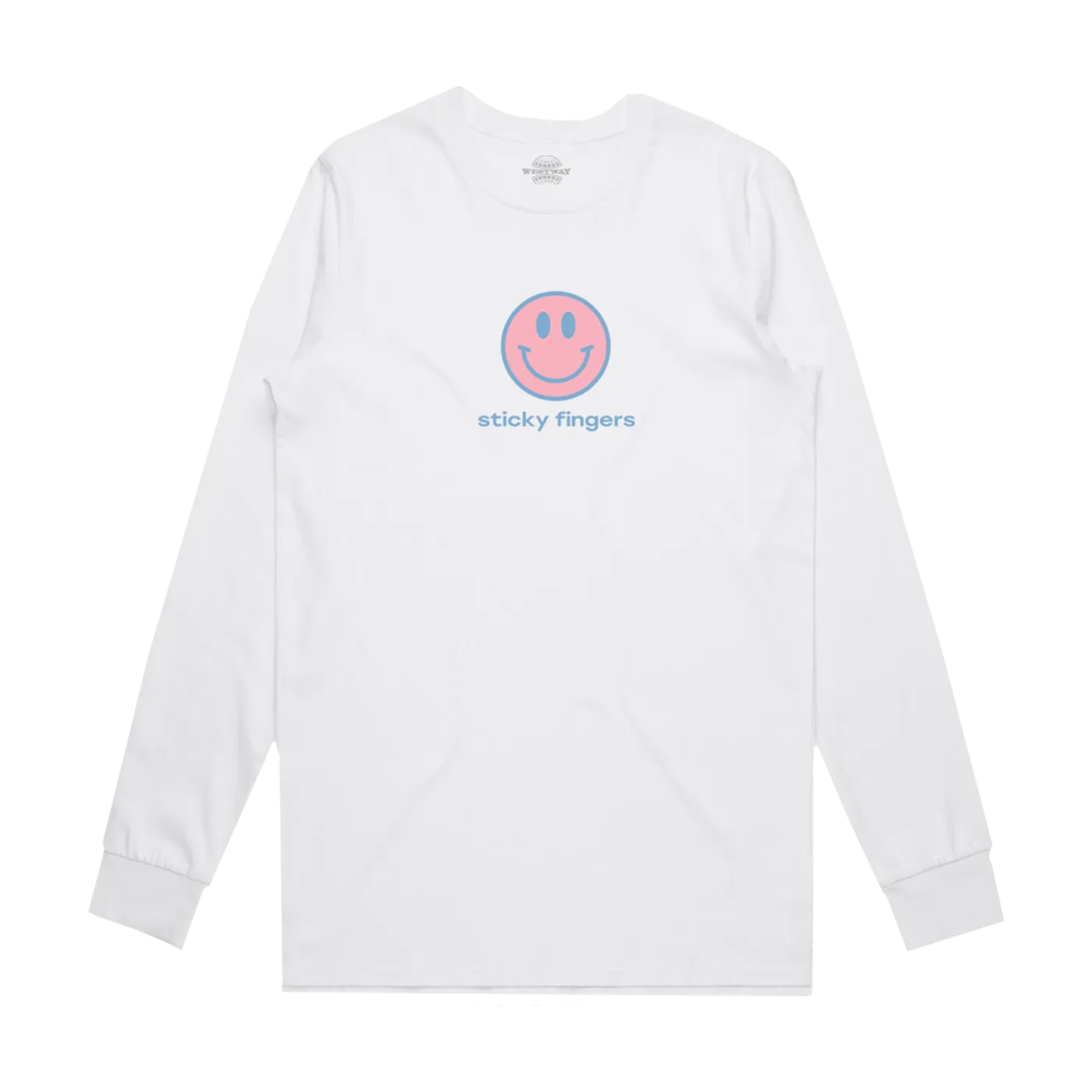 STICKY FINGERS SMILEY WHITE LONGSLEEVE