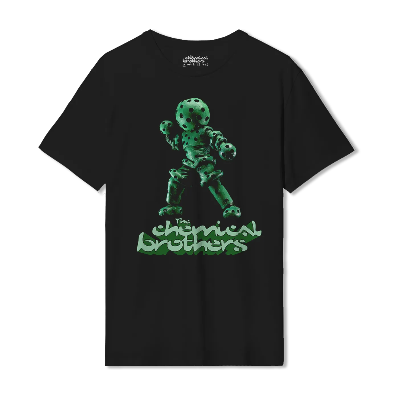 The Chemical Brothers THE GREEN GLOBULE (緑色液球体) BLACK T-SHIRT
