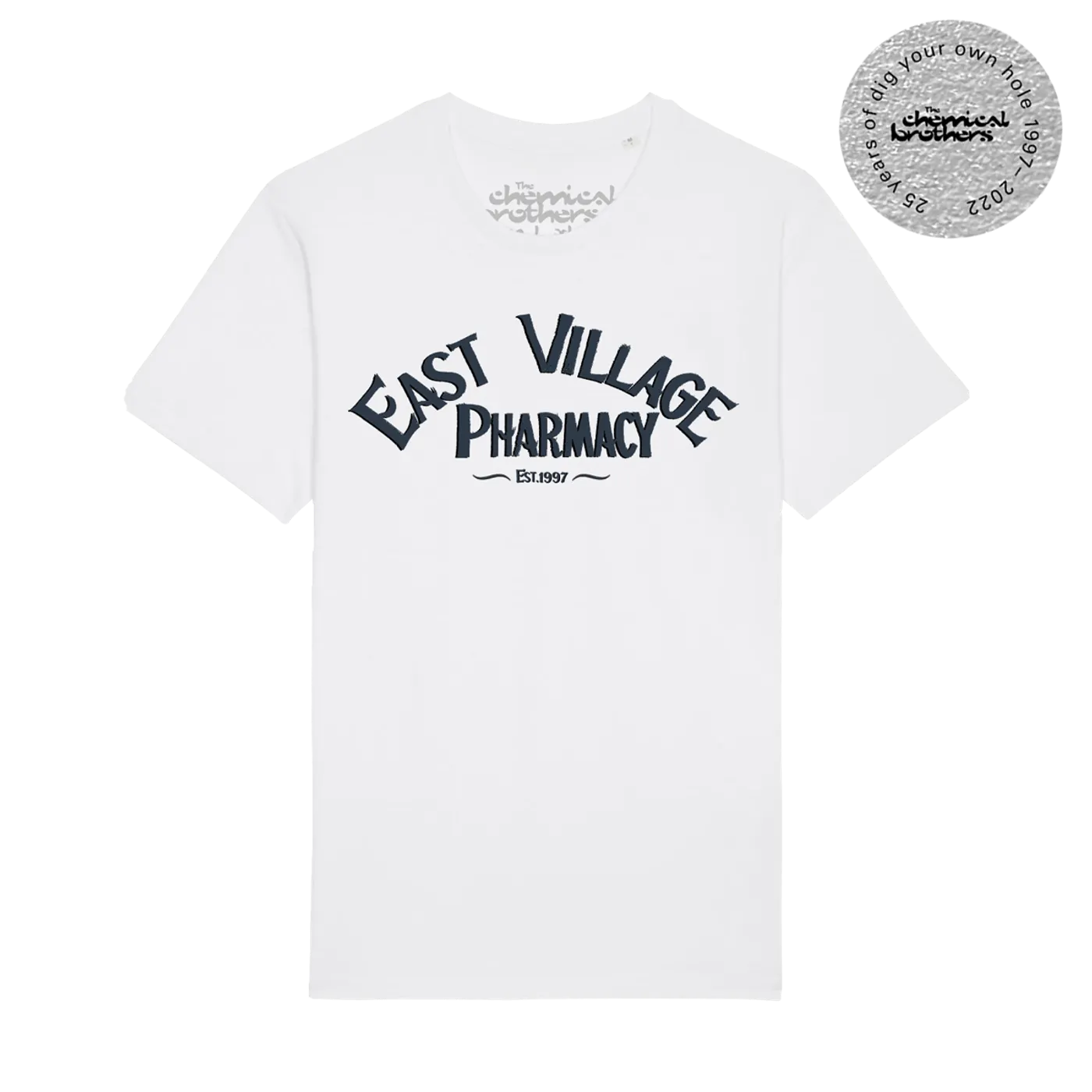 The Chemical Brothers EAST VILLAGE PHARMACY WHITE T-SHIRT