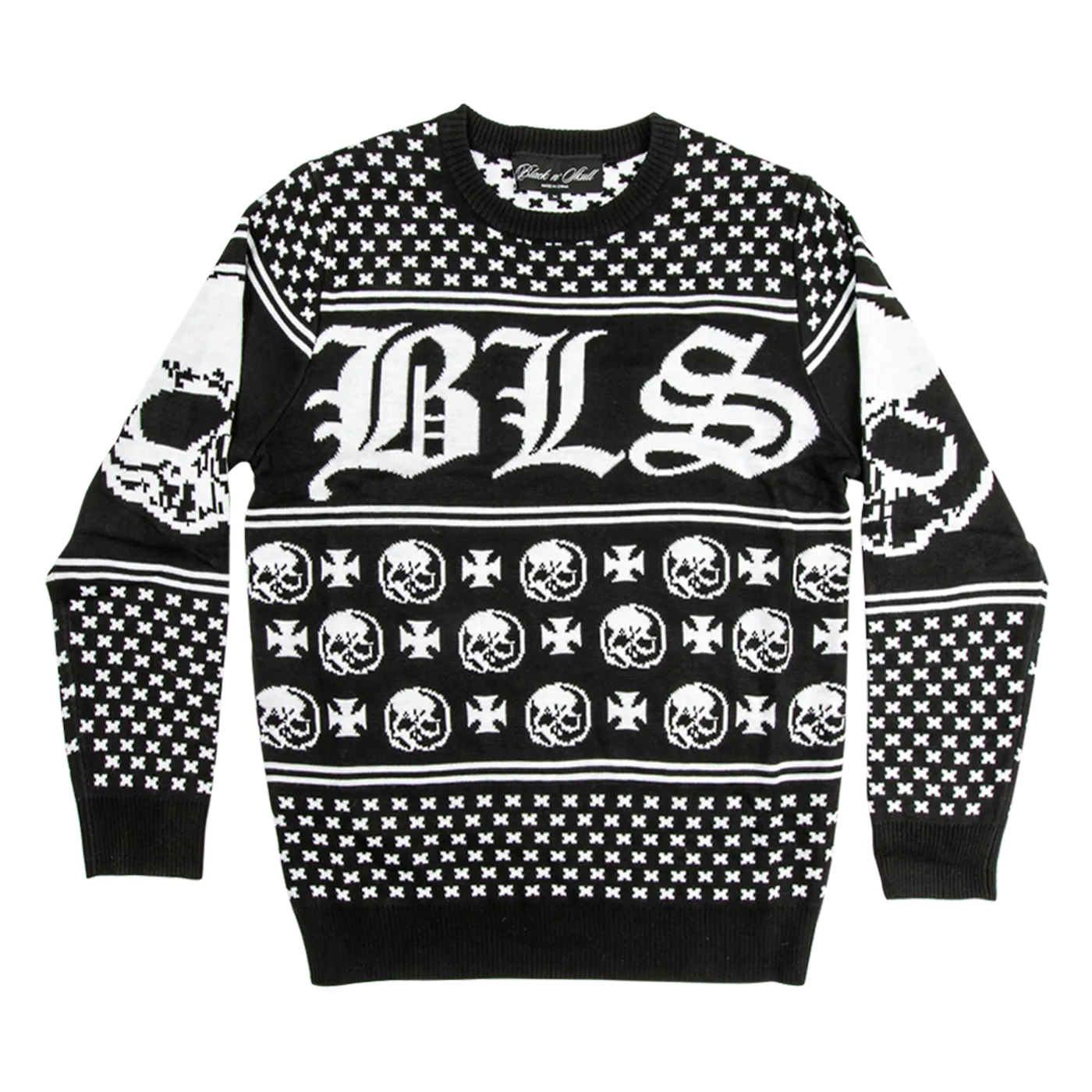 Black Label Society Jacquard Skully Sweater