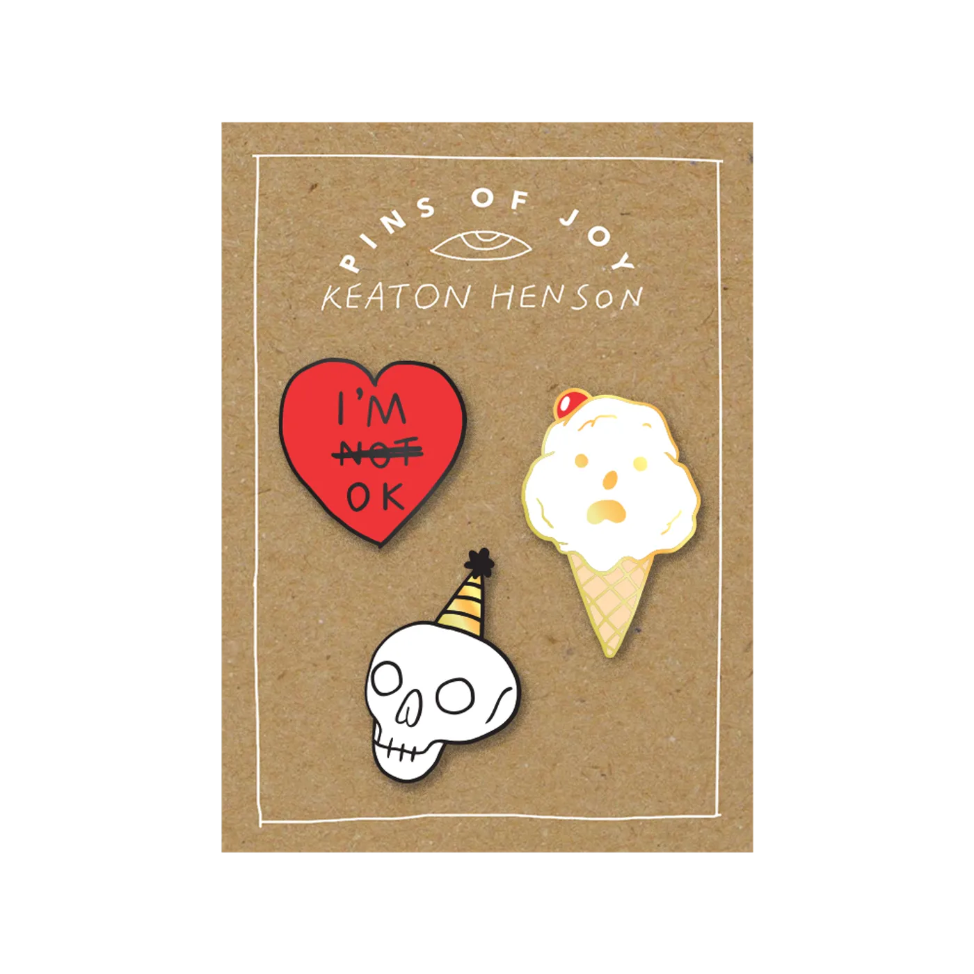 Keaton Henson PINS OF JOY BADGE SET