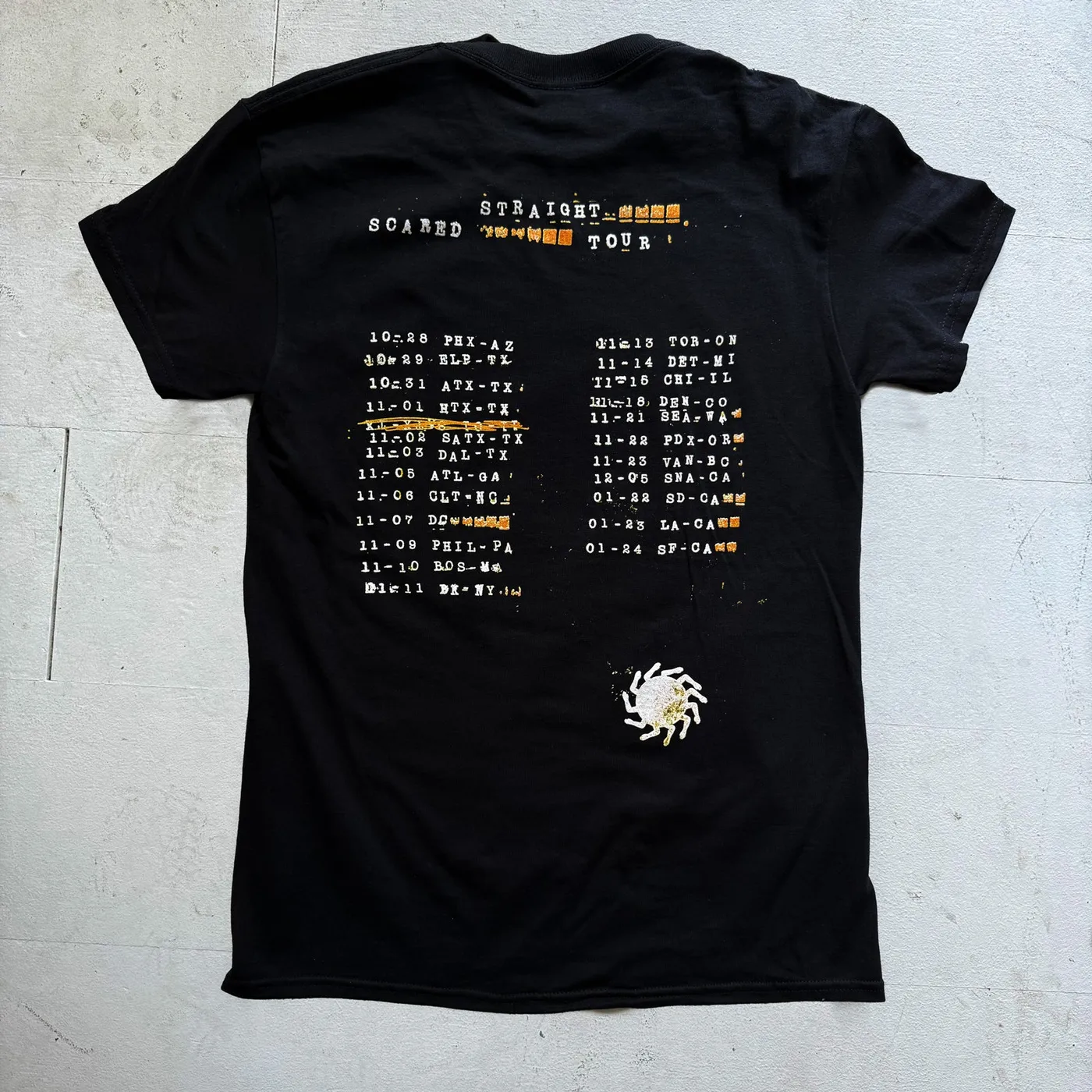 JMSN Scared Straight US Birds Eye Tour T - Double Sided