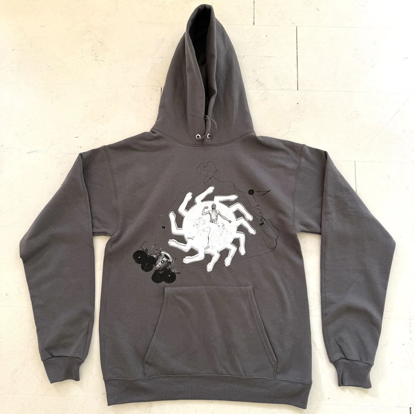 JMSN Grey Overhead Logo Hoodie