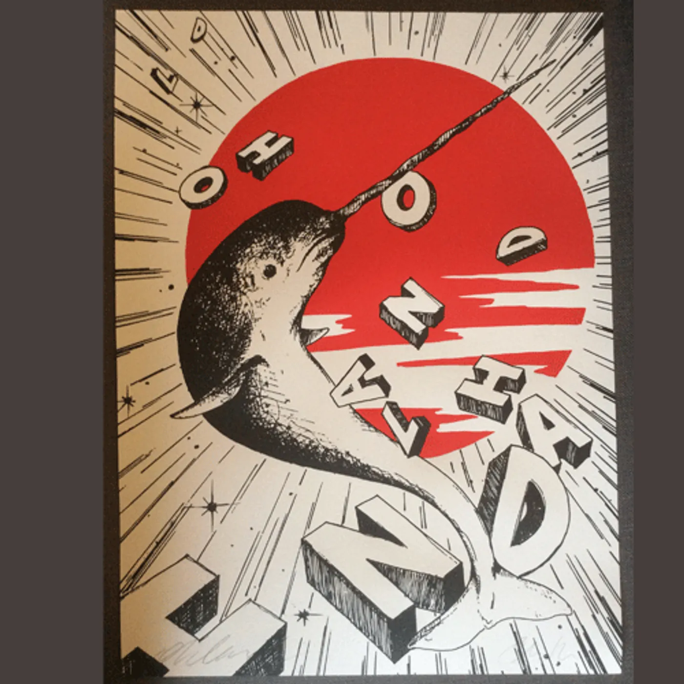 Oh Land - Letter Press Poster (Autographed, Very Limited Edition)