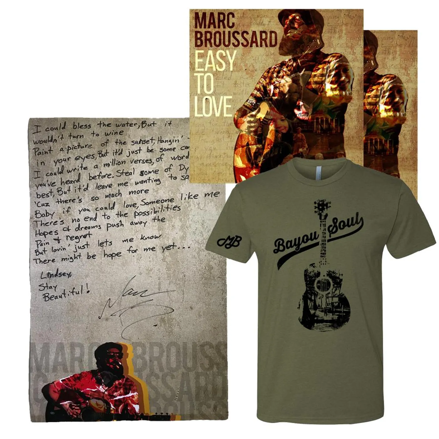Marc Broussard - Easy To Love Lyric Bundle