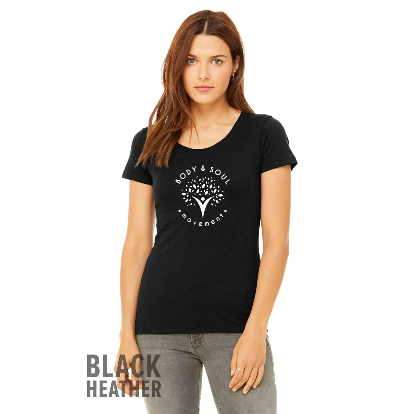 Body & Soul Movement - Fitted Circle Logo Tee (Black)