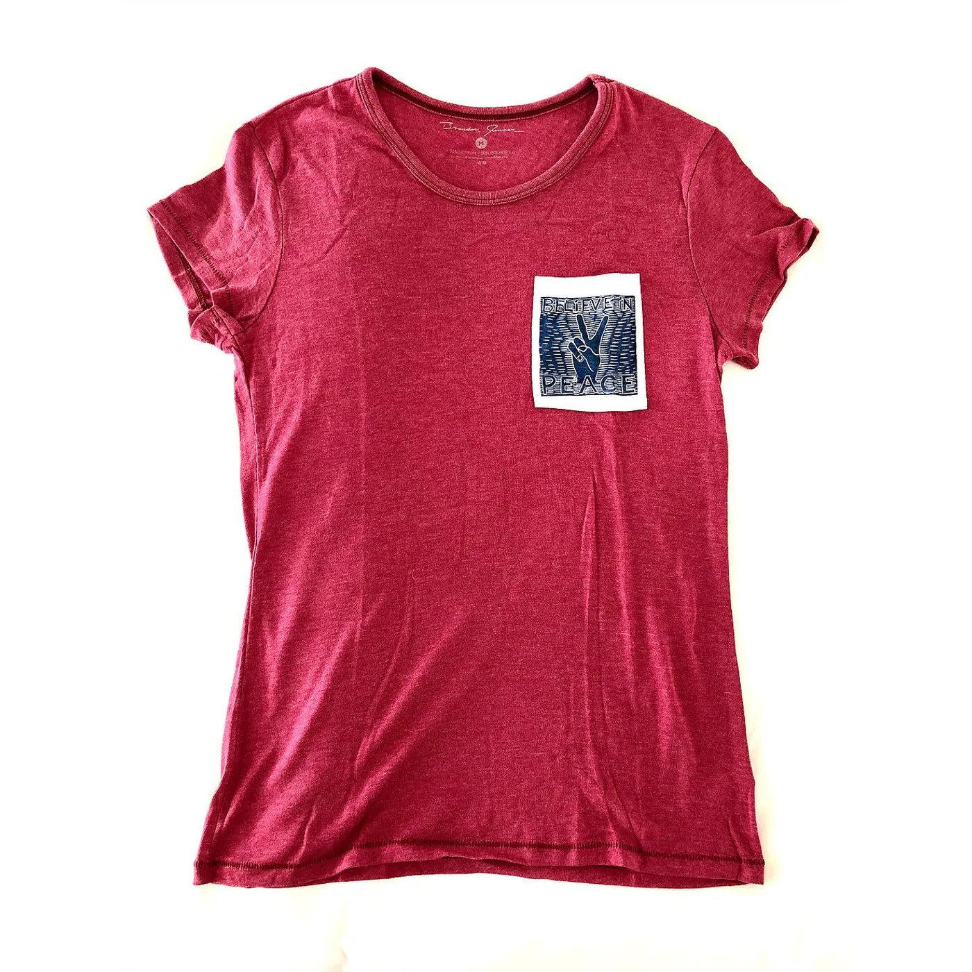 Brandon Jenner - Custom Hand Sewn Pocket Tee (Red)